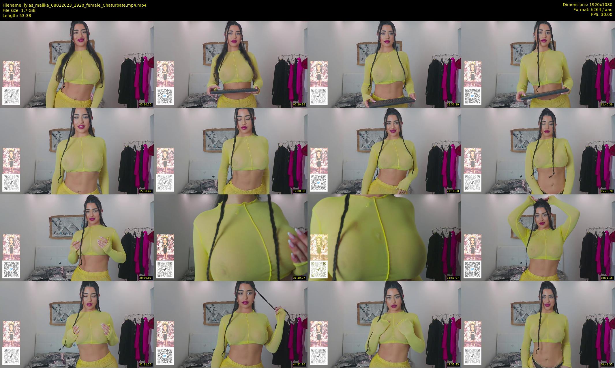 lylas_malika — 54 minute Chaturbate female cam show recording, 1080p, Feb 8, 2023