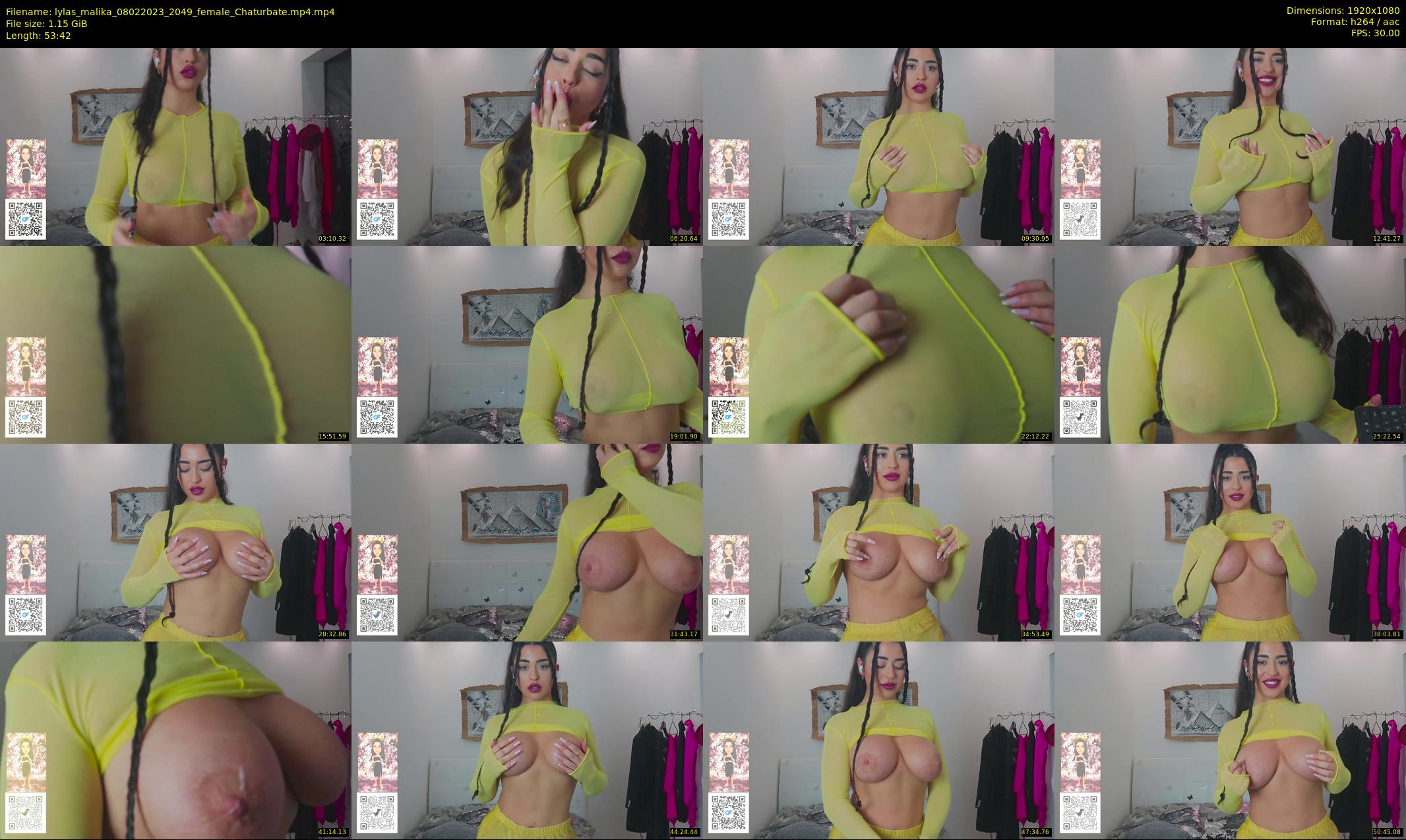 lylas_malika — 54 minute Chaturbate female cam show recording, 1080p, Feb 8, 2023