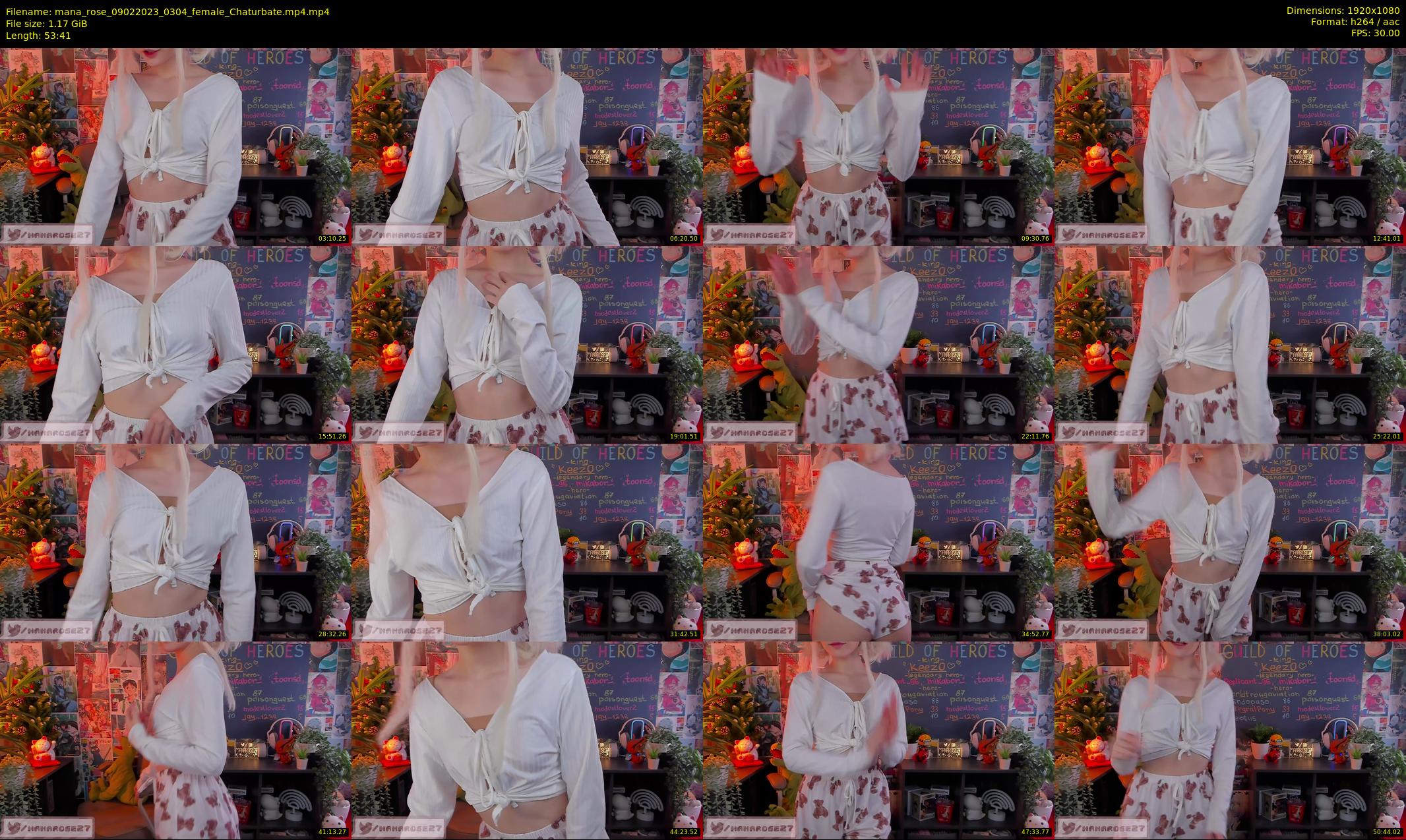 mana_rose — 54 minute Chaturbate female cam show recording, 1080p, Feb 9, 2023