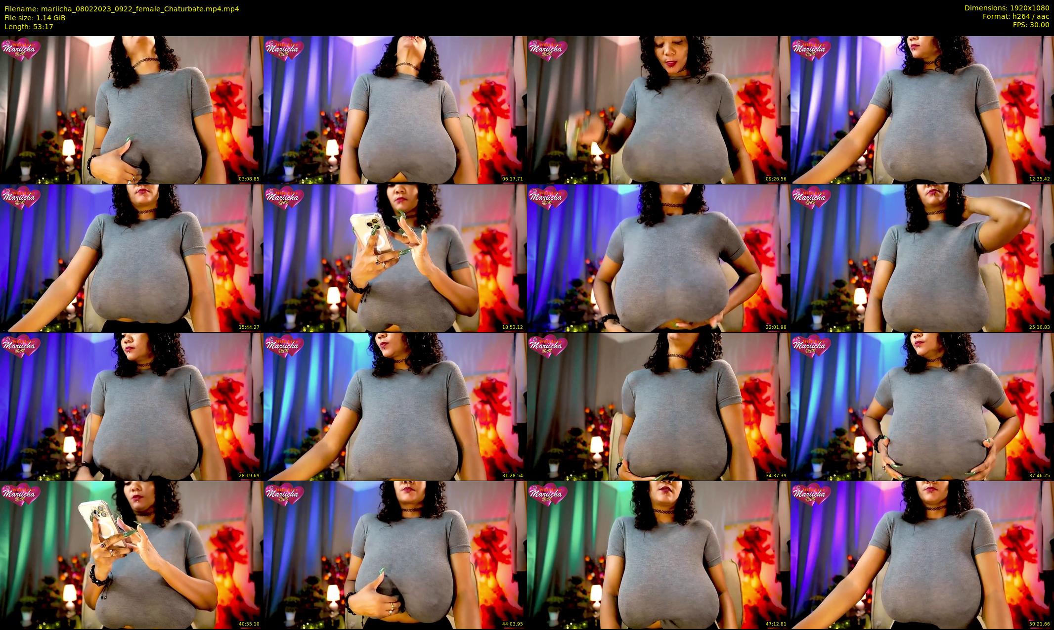 mariicha — 54 minute Chaturbate female cam show recording, 1080p, Feb 8, 2023