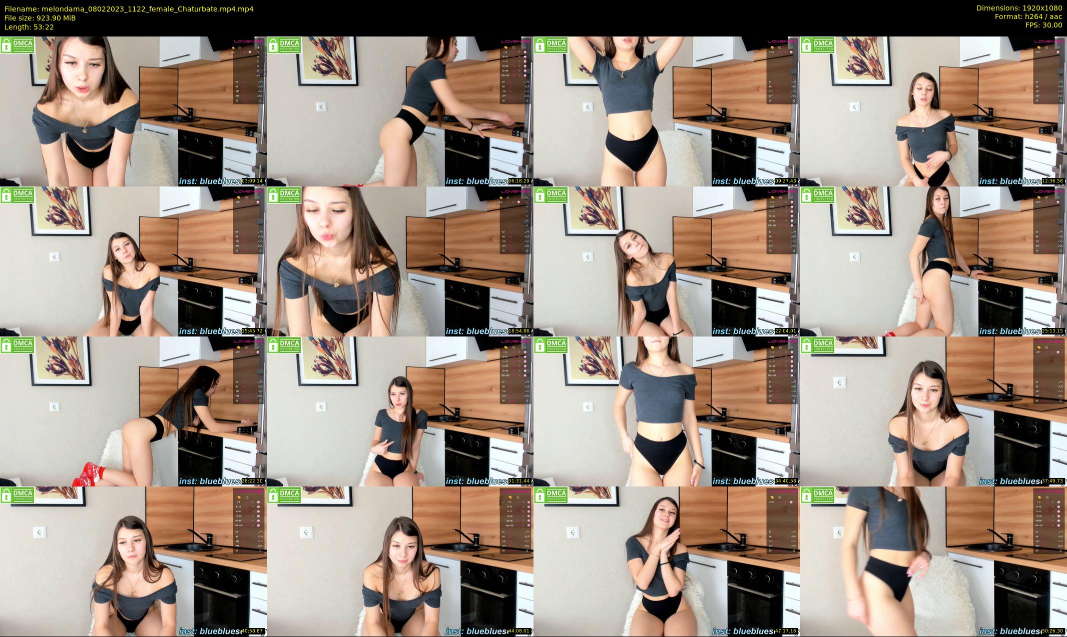 melondama — 54 minute Chaturbate female cam show recording, 1080p, Feb 8, 2023
