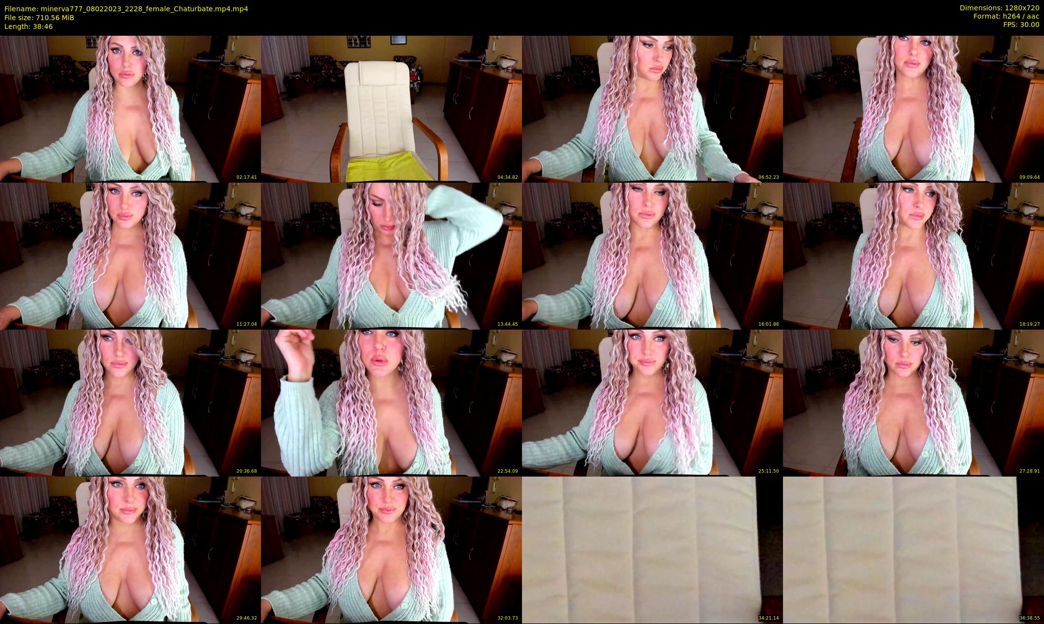 minerva777 — 39 minute Chaturbate female cam show recording, 720p, Feb 8, 2023