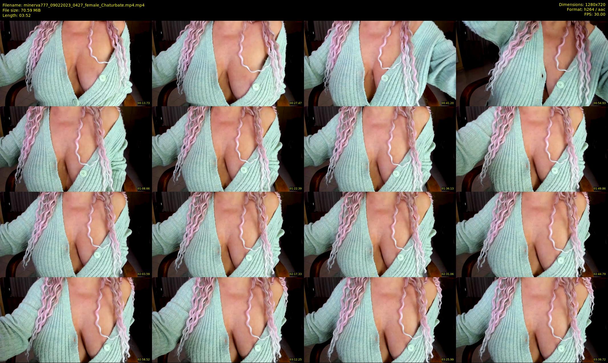 minerva777 — 4 minute Chaturbate female cam show recording, 720p, Feb 9, 2023