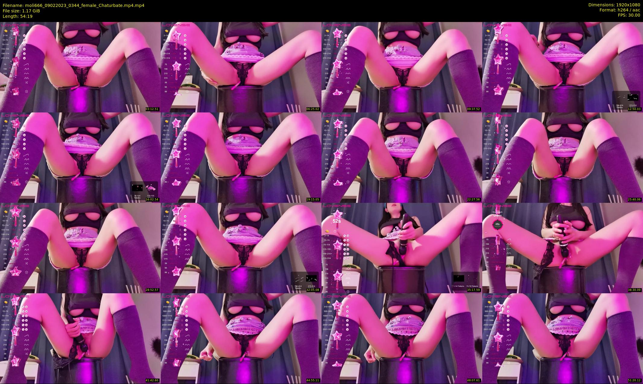 moli666 — 55 minute Chaturbate female cam show recording, 1080p, Feb 9, 2023