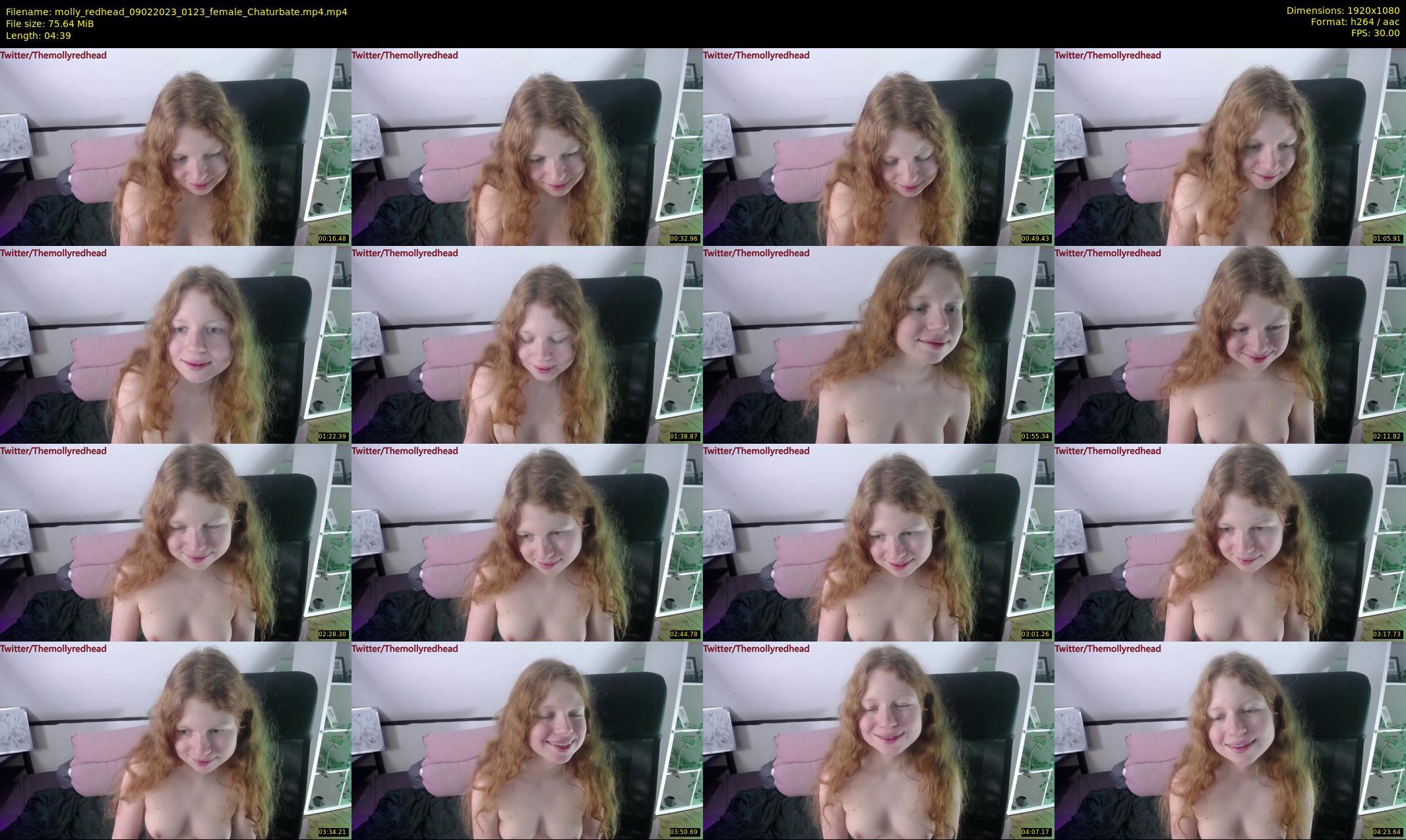 molly_redhead — 5 minute Chaturbate female cam show recording, 1080p, Feb 9, 2023