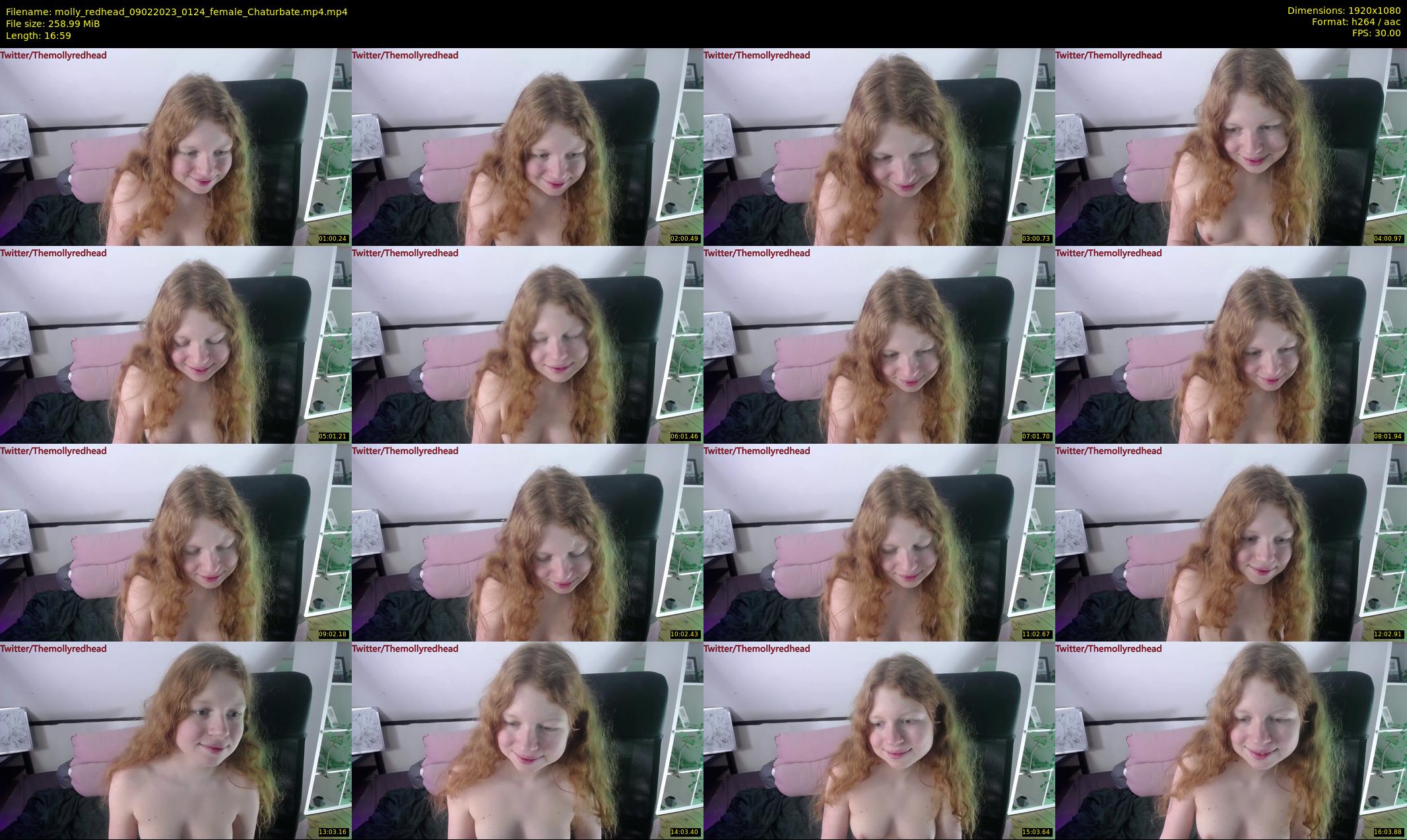 molly_redhead — 17 minute Chaturbate female cam show recording, 1080p, Feb 9, 2023