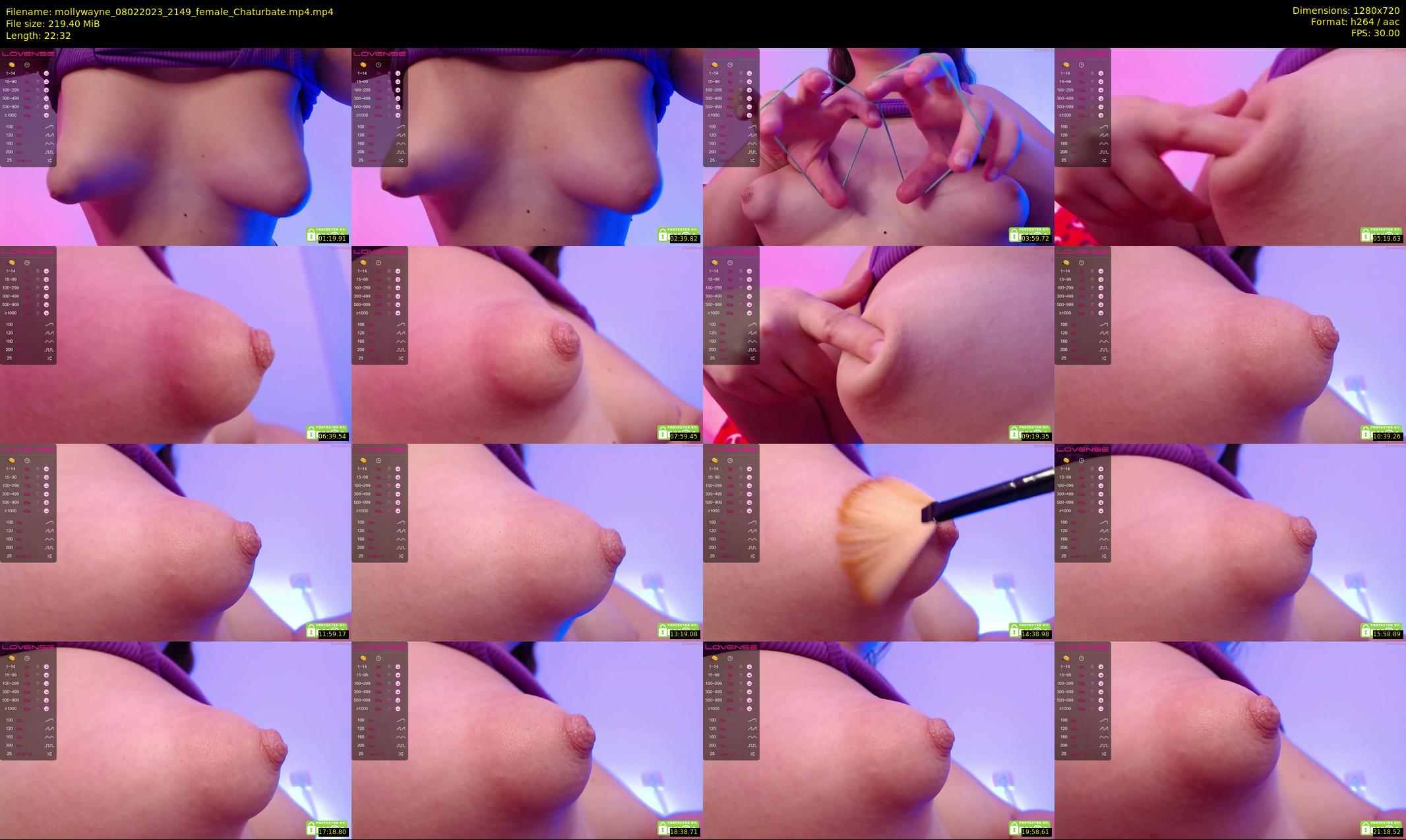 mollywayne — 23 minute Chaturbate female cam show recording, 720p, Feb 8, 2023