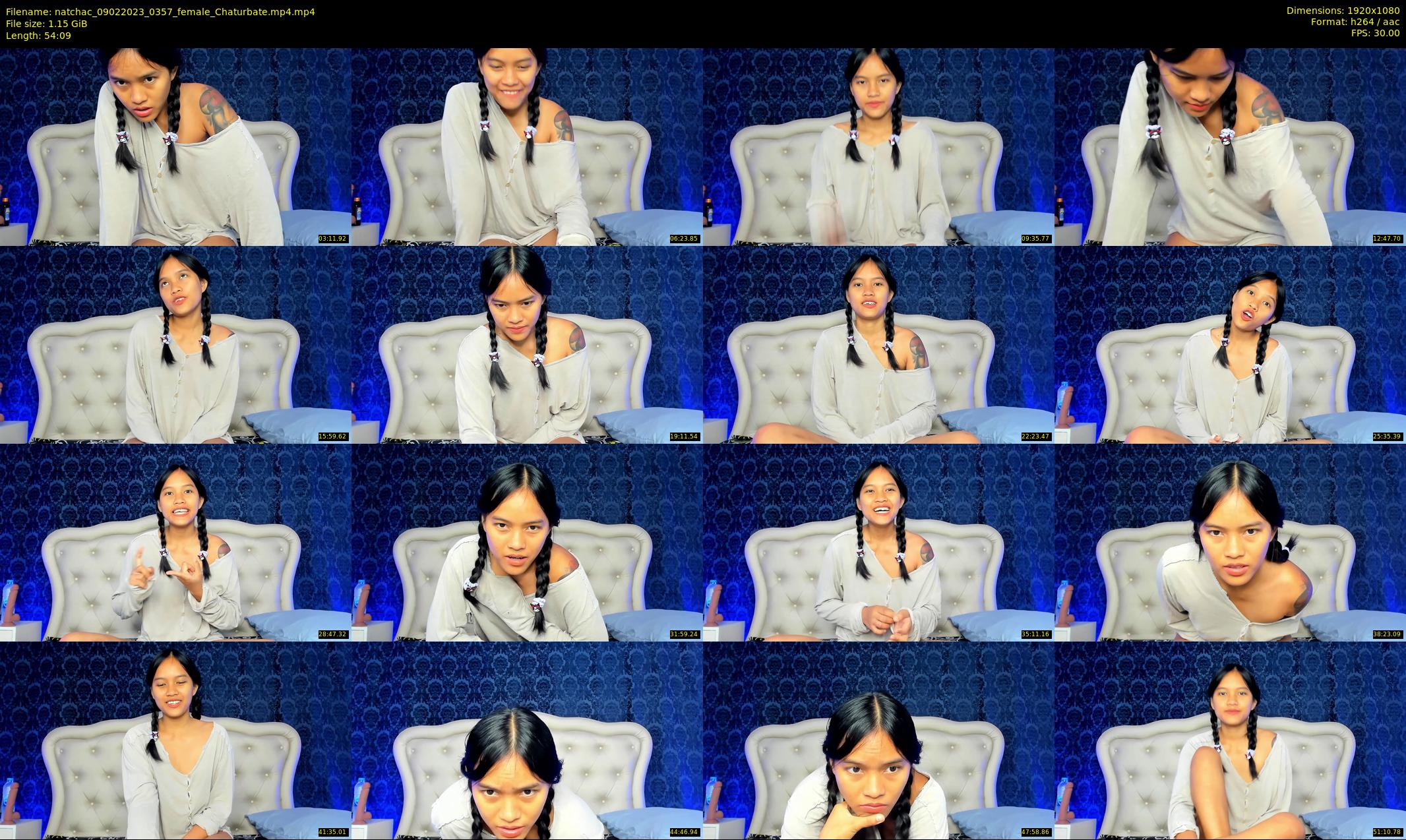 natchac — 55 minute Chaturbate female cam show recording, 1080p, Feb 9, 2023