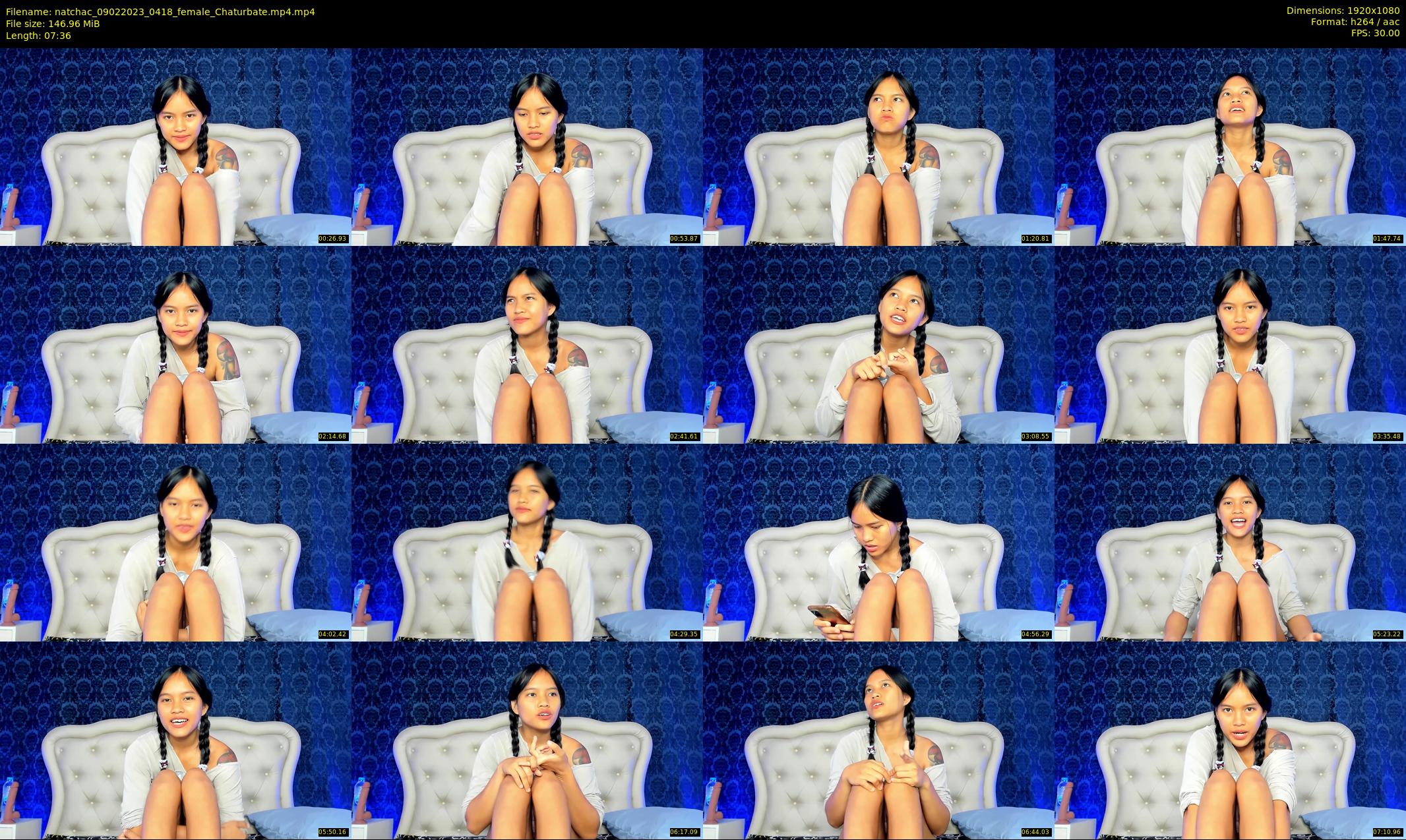 natchac — 8 minute Chaturbate female cam show recording, 1080p, Feb 9, 2023