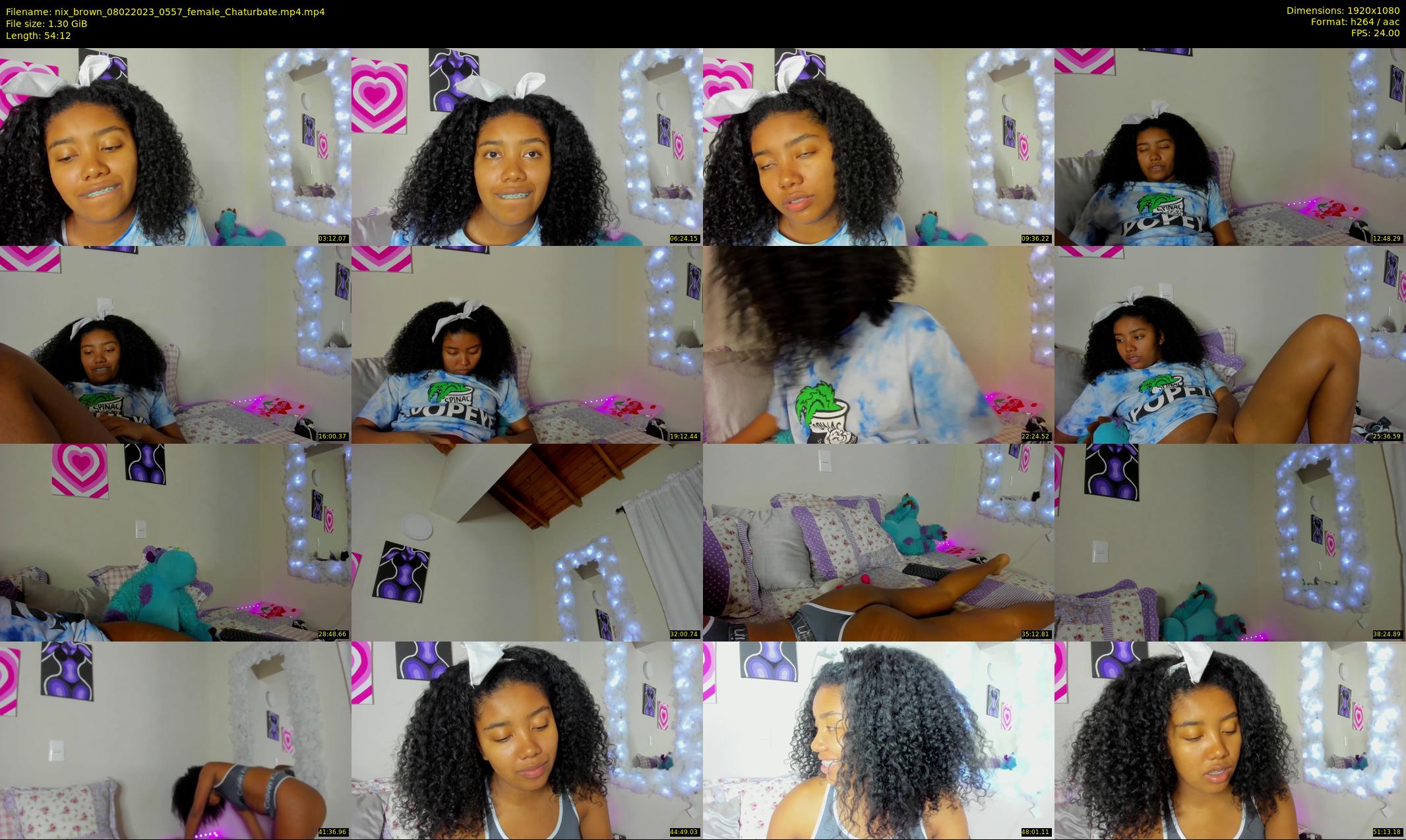 nix_brown — 55 minute Chaturbate female cam show recording, 1080p, Feb 8, 2023