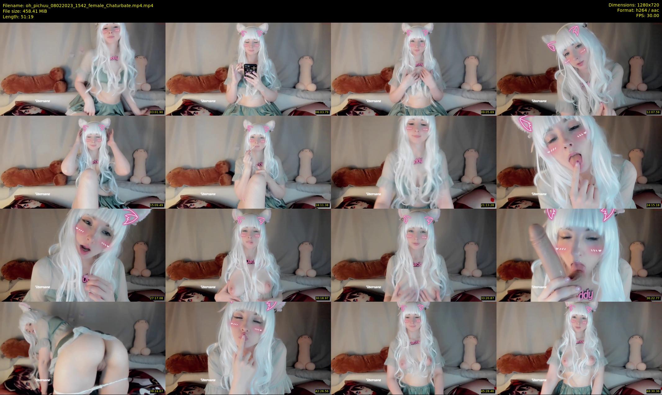 oh_pichuu — 52 minute Chaturbate female cam show recording, 720p, Feb 8, 2023