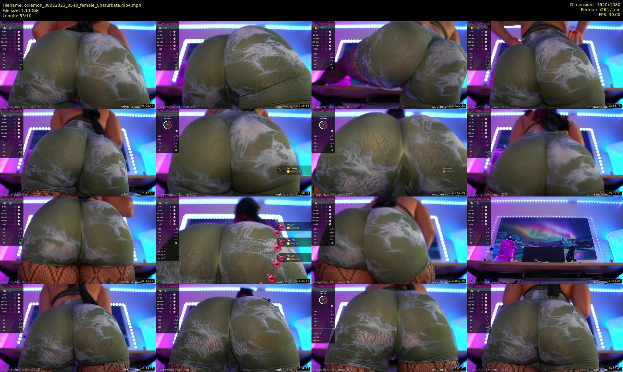 oxlemon — 54 minute Chaturbate female cam show recording, 1080p, Feb 8, 2023