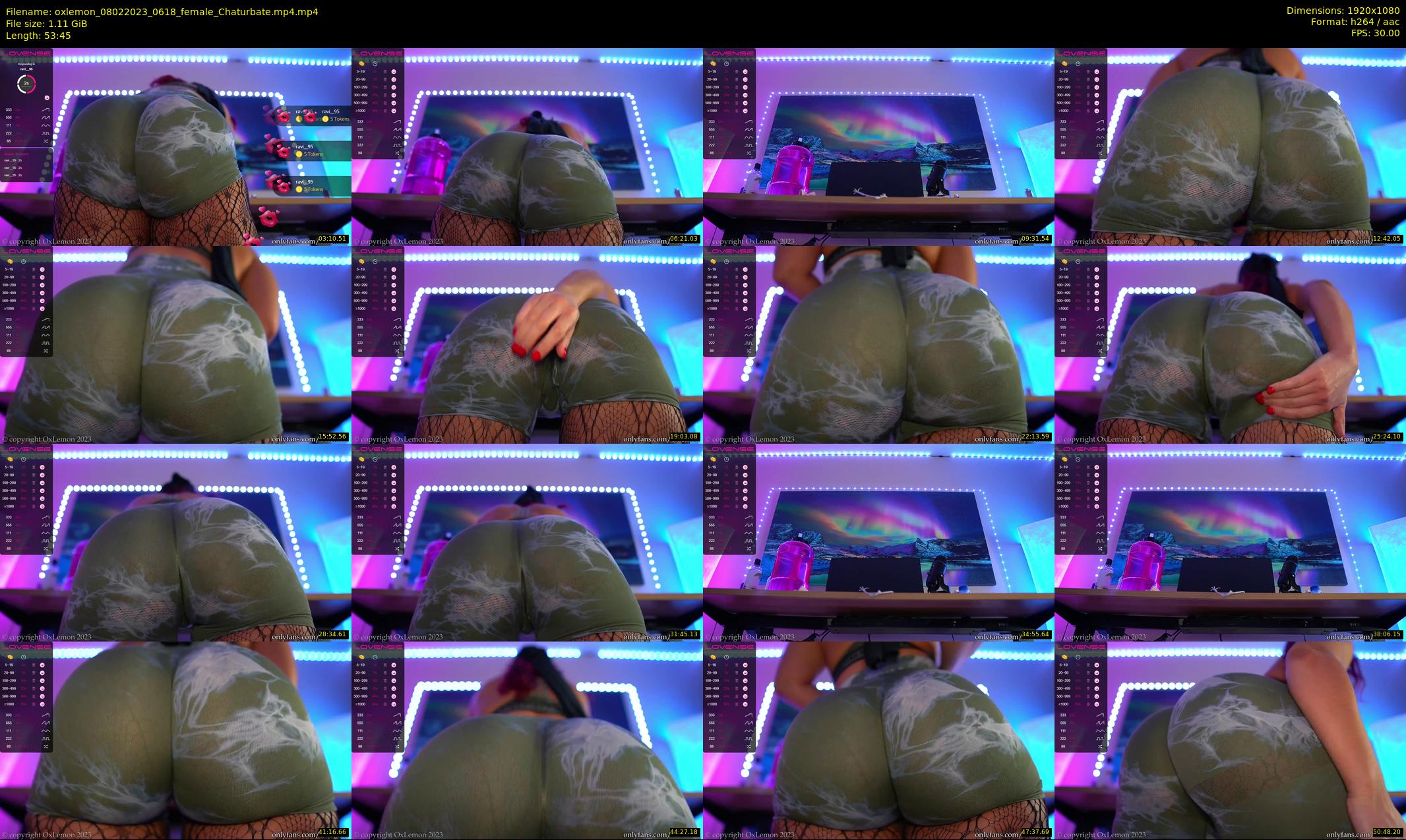 oxlemon — 54 minute Chaturbate female cam show recording, 1080p, Feb 8, 2023
