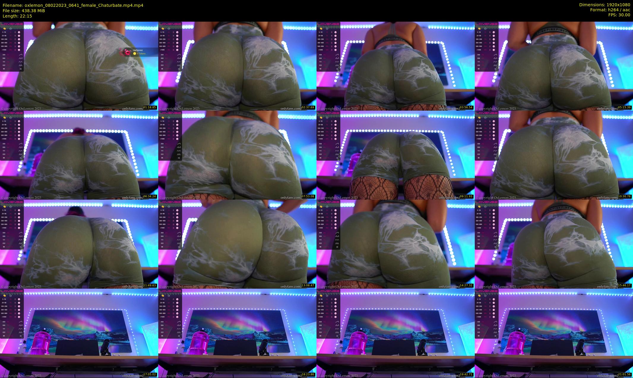 oxlemon — 23 minute Chaturbate female cam show recording, 1080p, Feb 8, 2023
