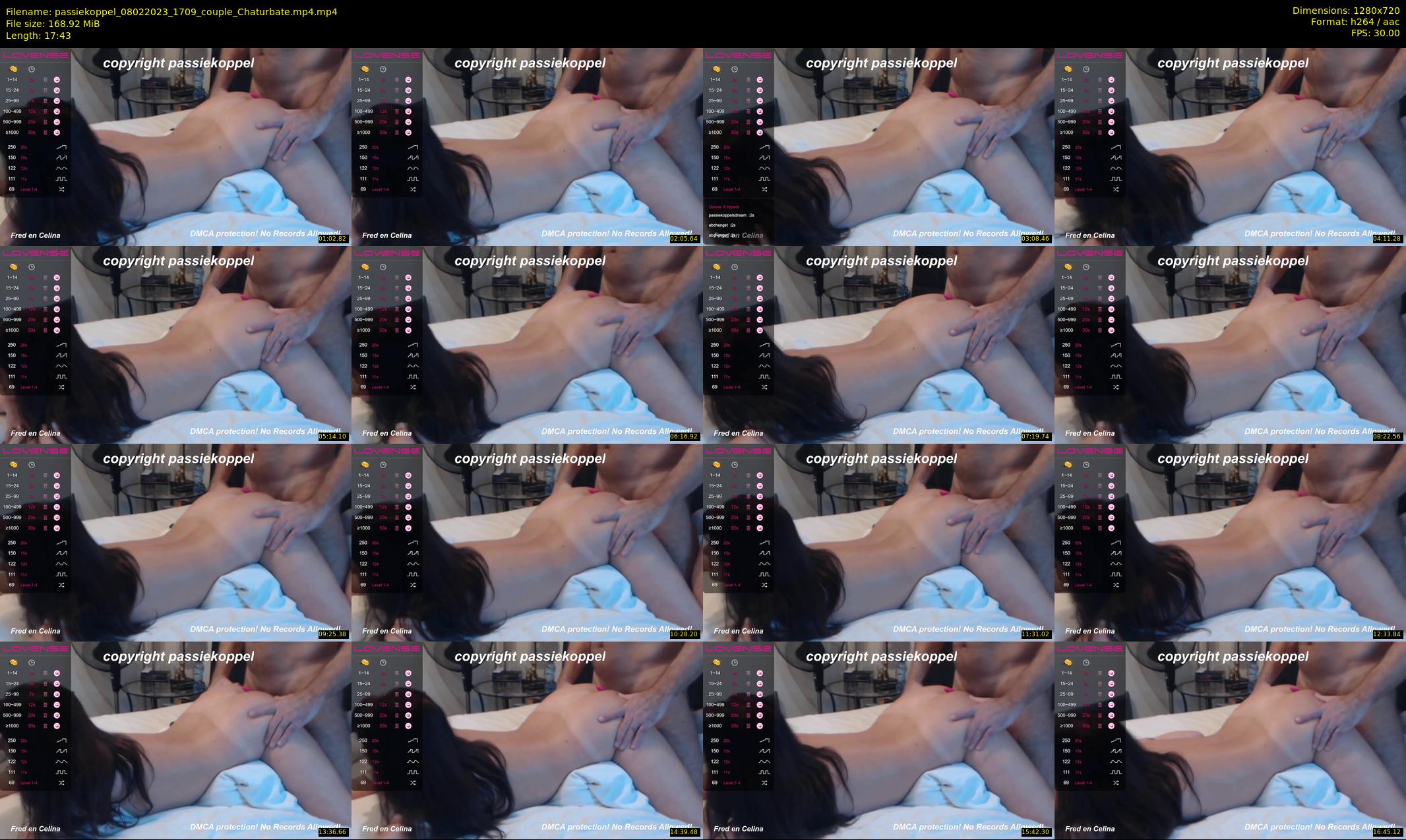 passiekoppel — 18 minute Chaturbate couple cam show recording, 720p, Feb 8, 2023