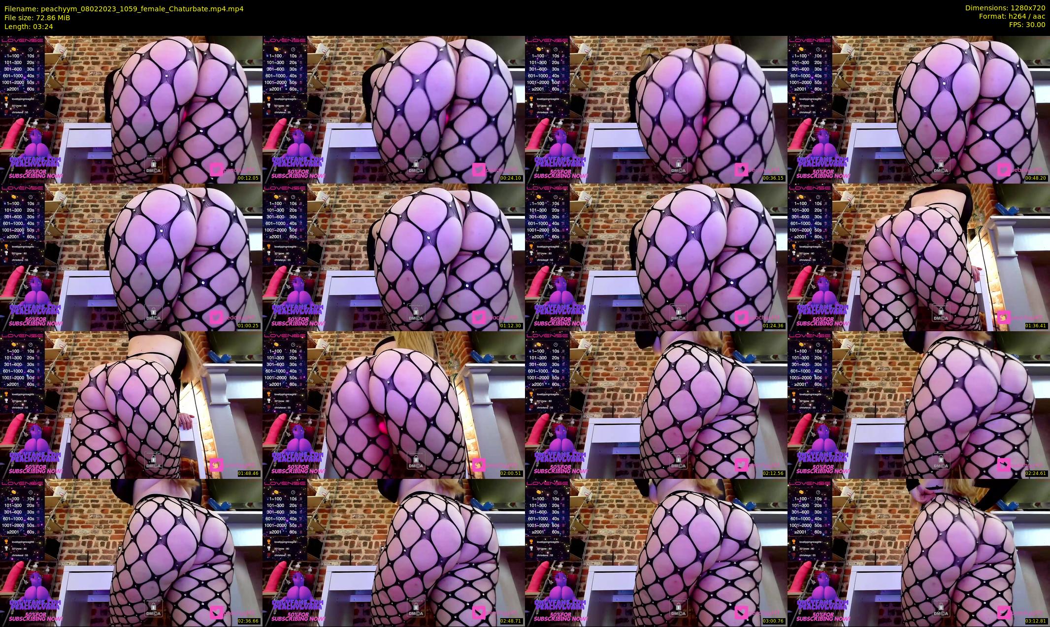 peachyym — 4 minute Chaturbate female cam show recording, 720p, Feb 8, 2023
