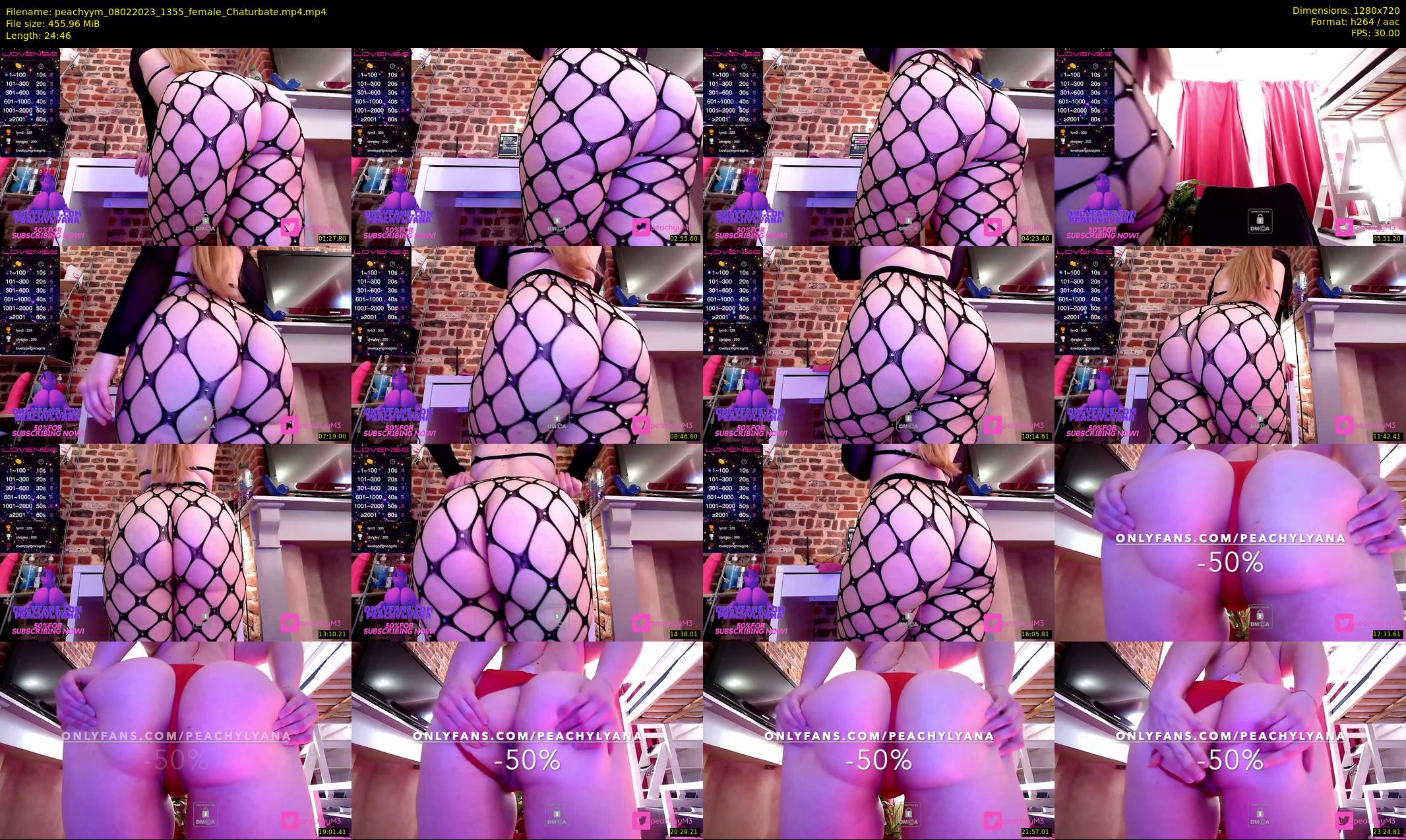 peachyym — 25 minute Chaturbate female cam show recording, 720p, Feb 8, 2023