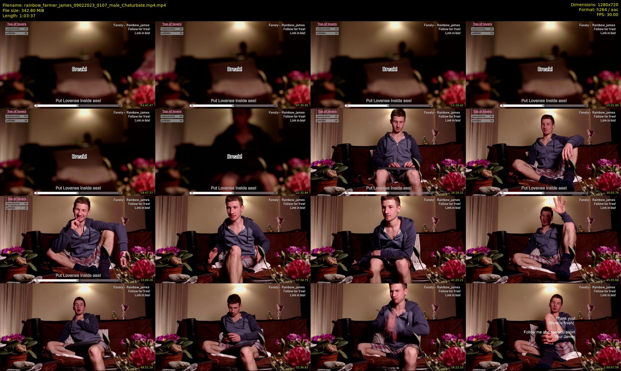 rainbow_farmer_james — 64 minute Chaturbate male cam show recording, 720p, Feb 9, 2023