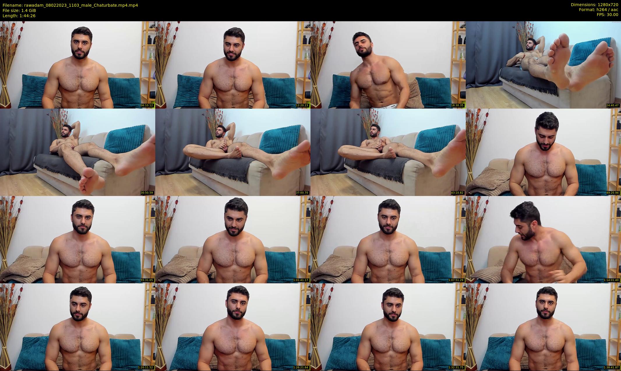 rawadam — 105 minute Chaturbate male cam show recording, 720p, Feb 8, 2023