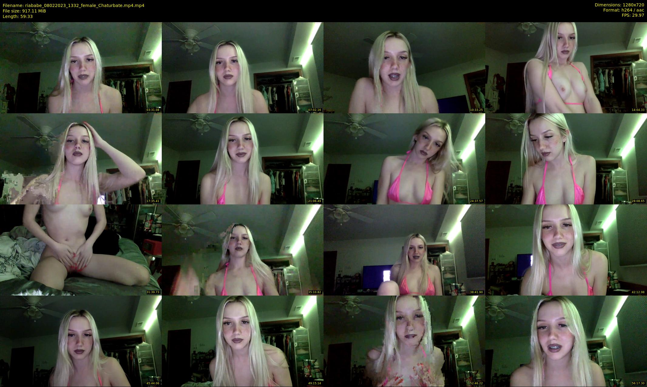 riababe — 60 minute Chaturbate female cam show recording, 720p, Feb 8, 2023