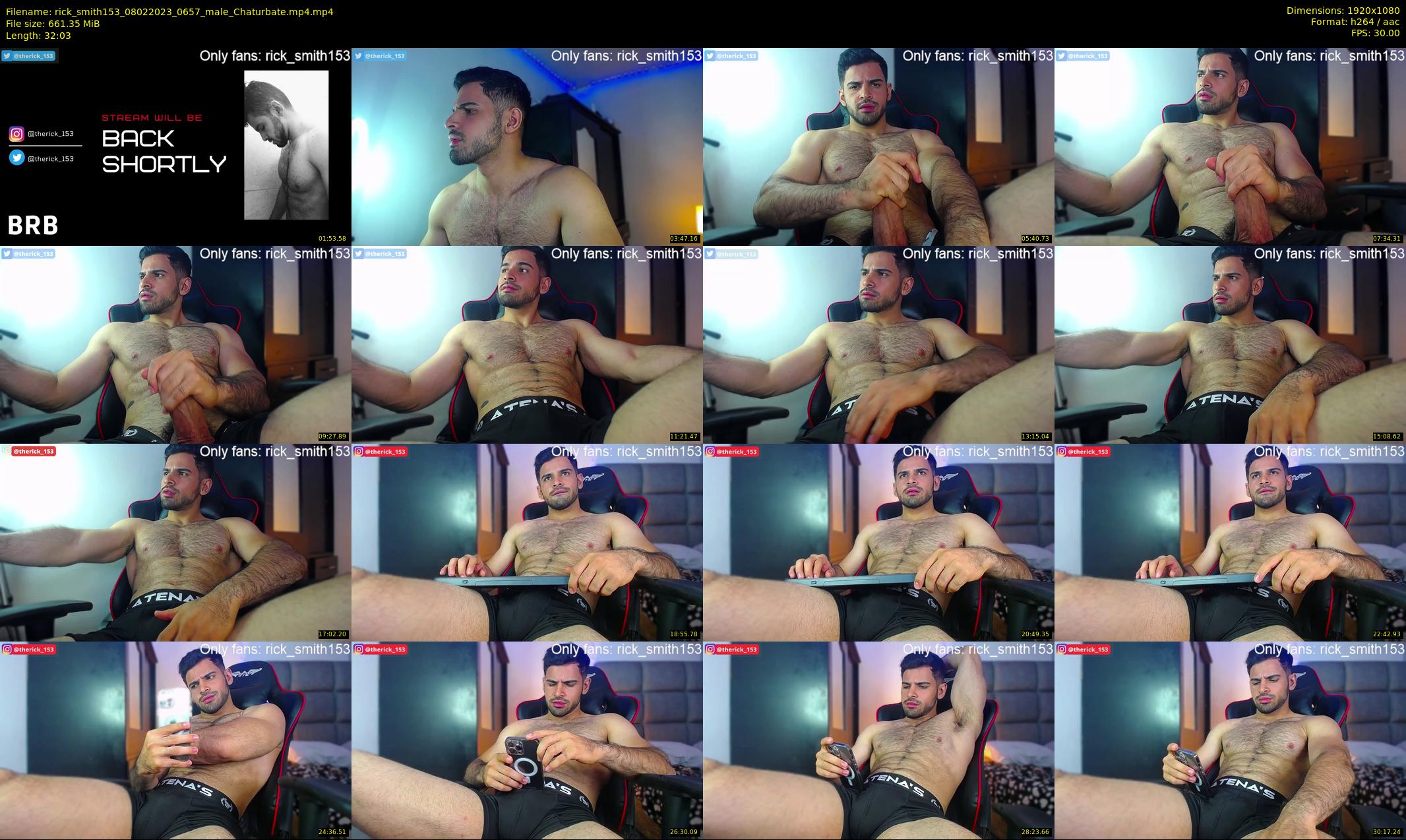 rick_smith153 — 33 minute Chaturbate male cam show recording, 1080p, Feb 8, 2023