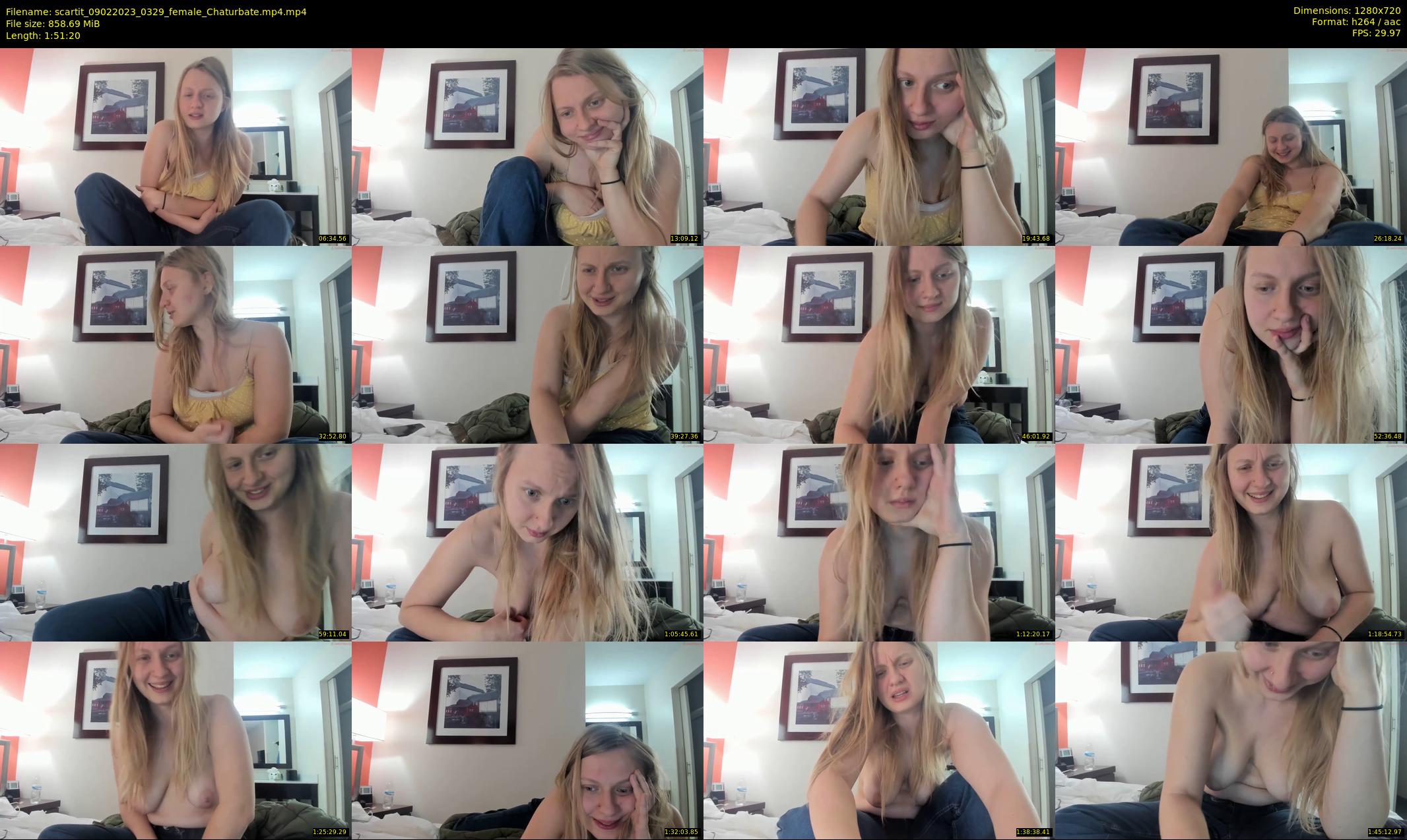scartit — 112 minute Chaturbate female cam show recording, 720p, Feb 9, 2023