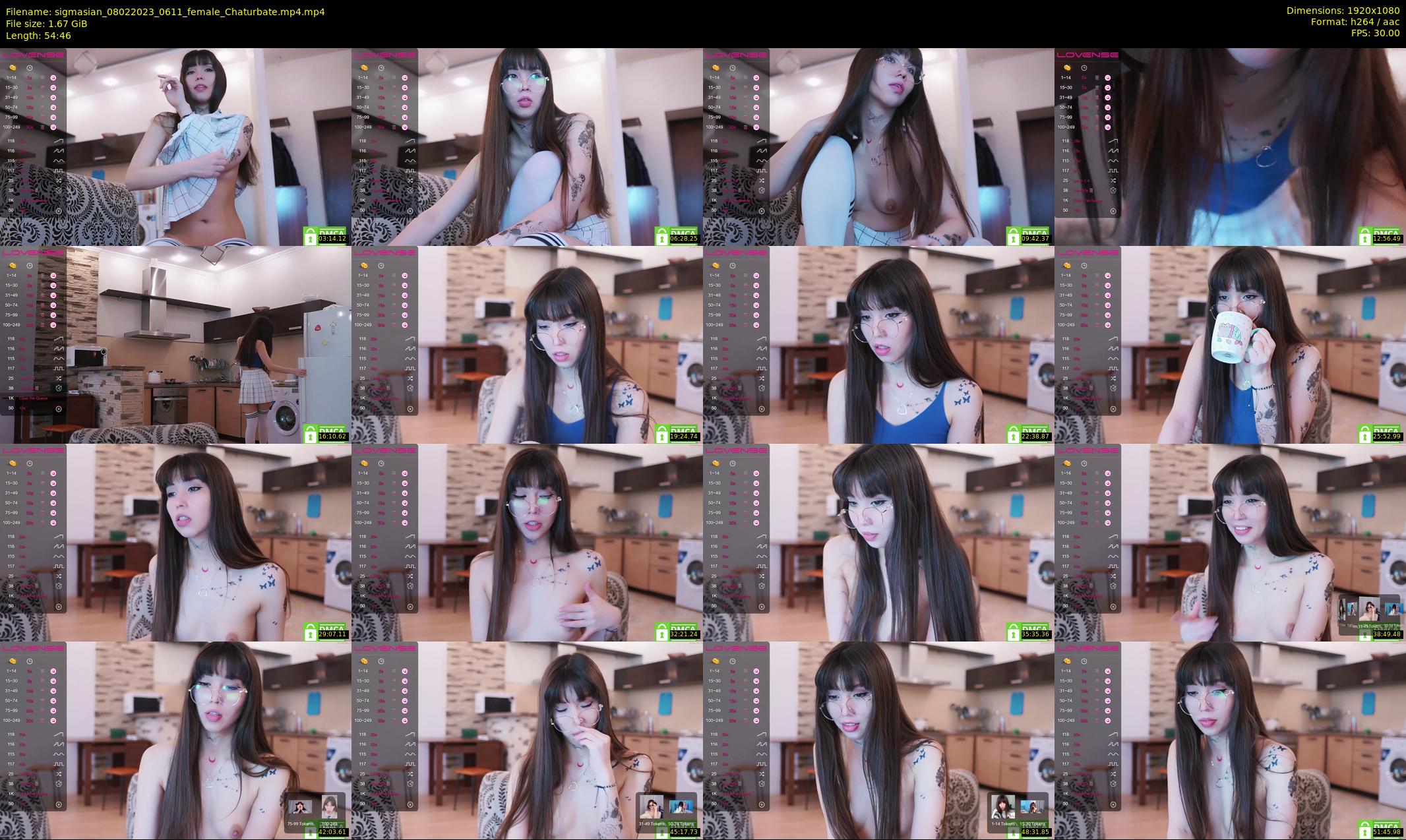 sigmasian — 55 minute Chaturbate female cam show recording, 1080p, Feb 8, 2023