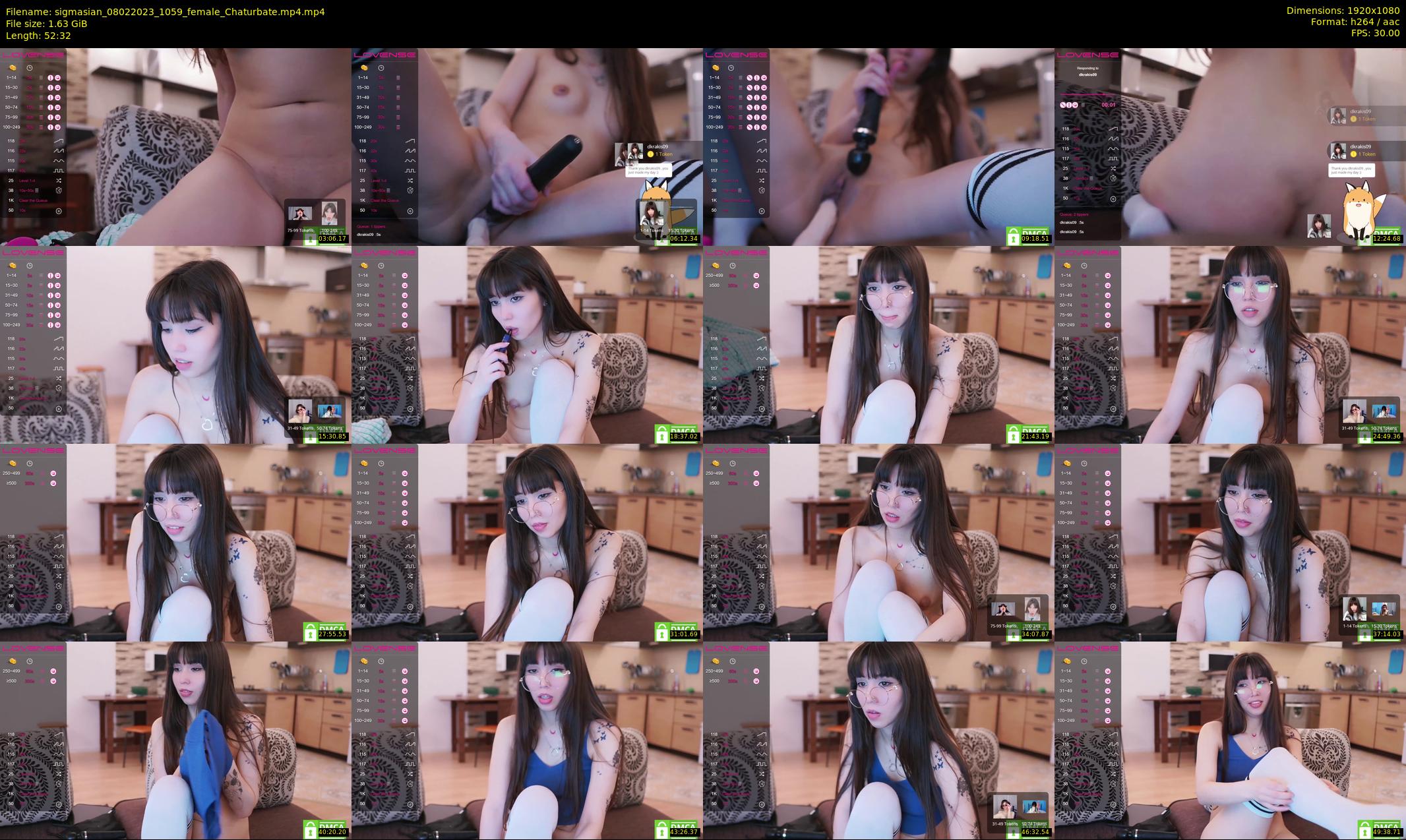 sigmasian — 53 minute Chaturbate female cam show recording, 1080p, Feb 8, 2023