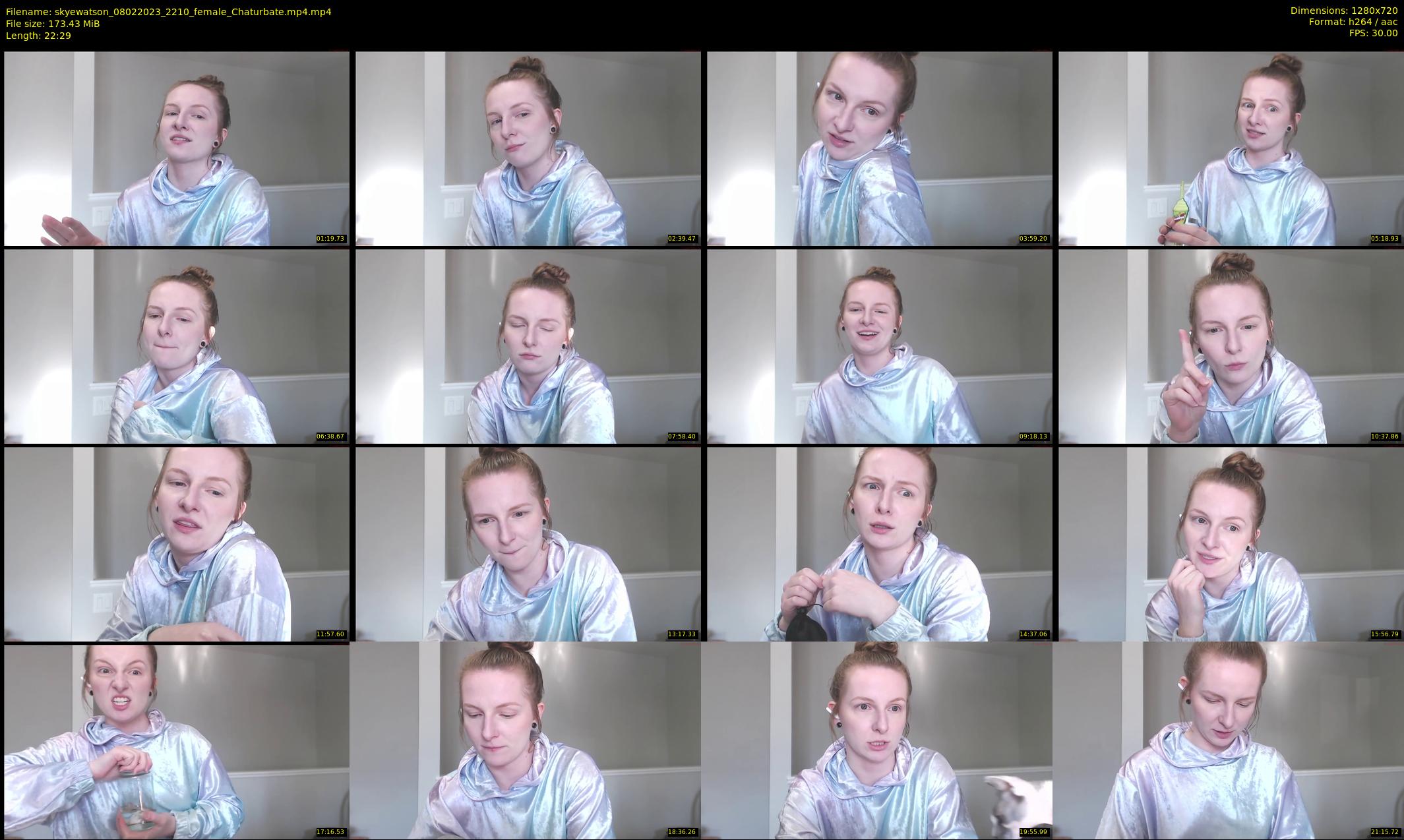 skyewatson — 23 minute Chaturbate female cam show recording, 720p, Feb 8, 2023