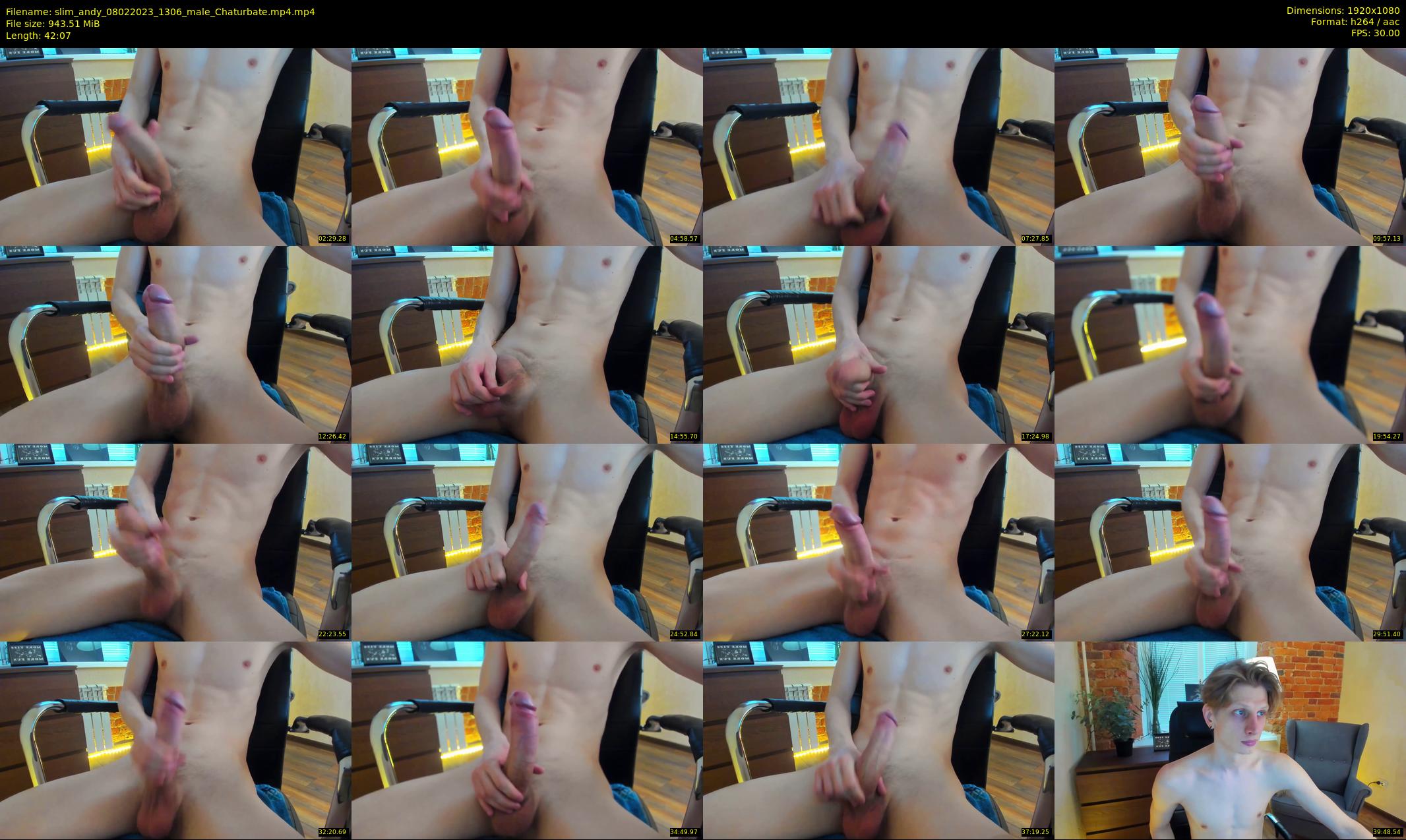 slim_andy — 43 minute Chaturbate male cam show recording, 1080p, Feb 8, 2023