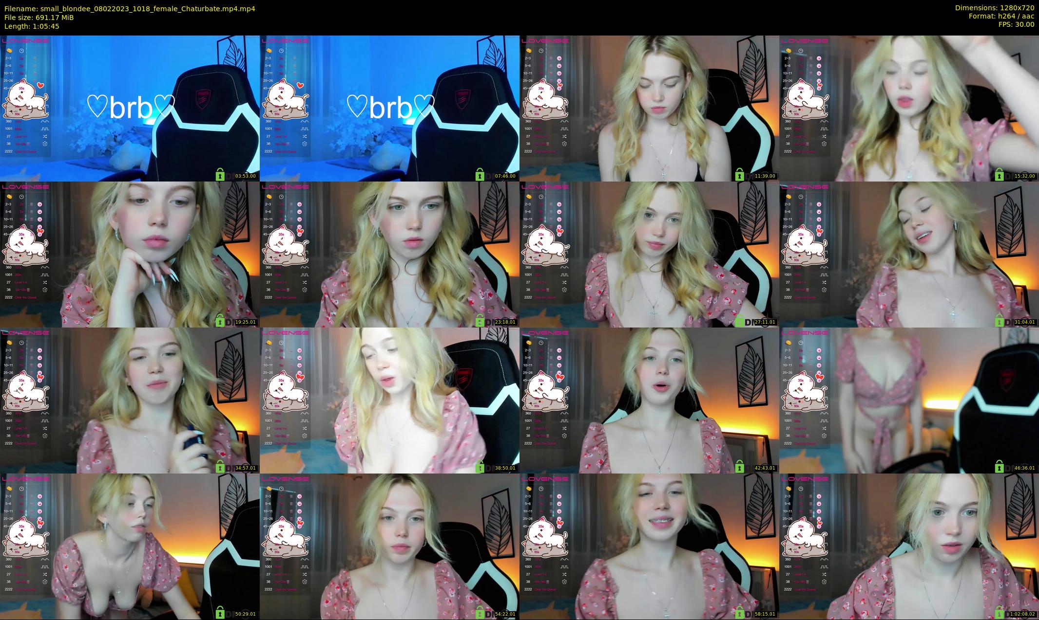 small_blondee — 66 minute Chaturbate female cam show recording, 720p, Feb 8, 2023