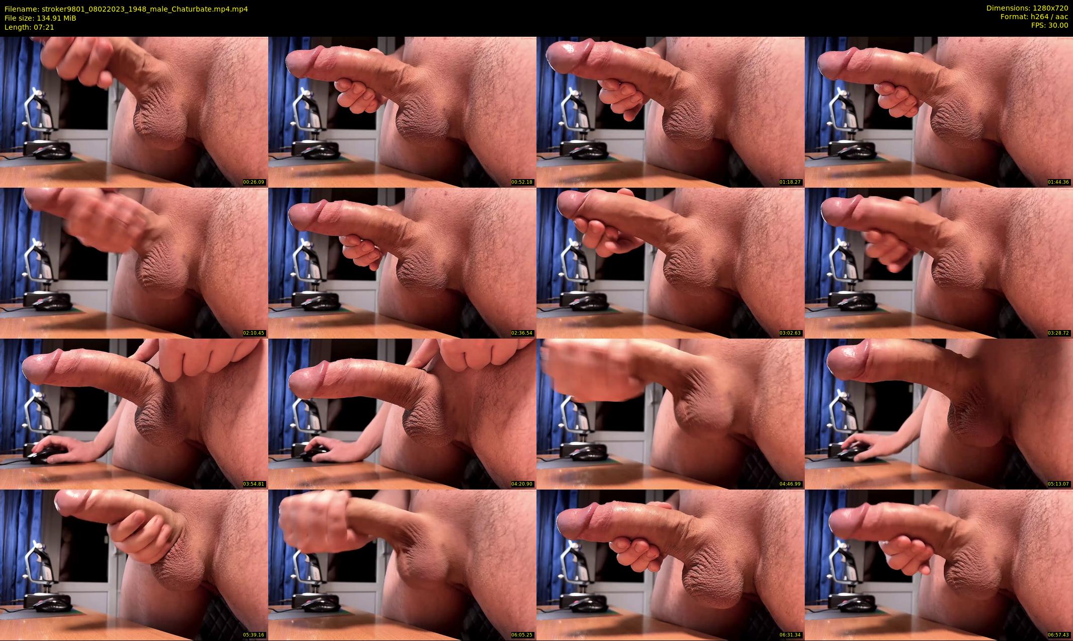 stroker9801 — 8 minute Chaturbate male cam show recording, 720p, Feb 8, 2023