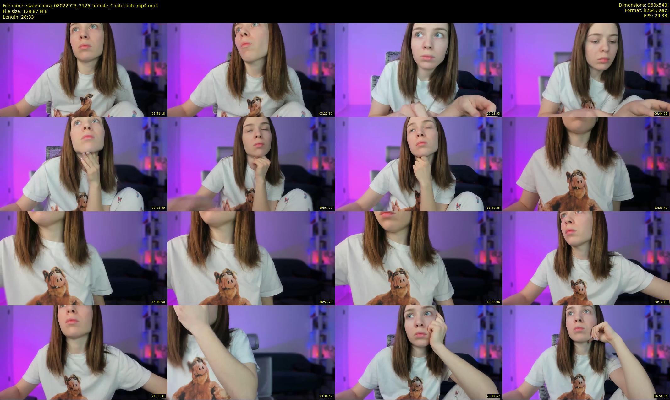 sweetcobra — 29 minute Chaturbate female cam show recording, 480p, Feb 8, 2023