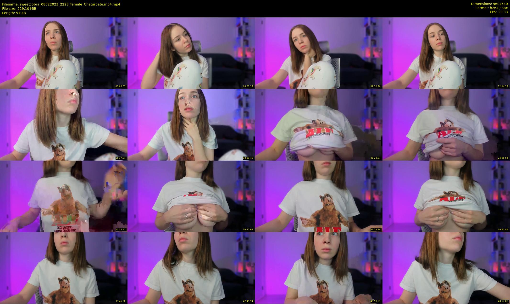 sweetcobra — 52 minute Chaturbate female cam show recording, 480p, Feb 8, 2023