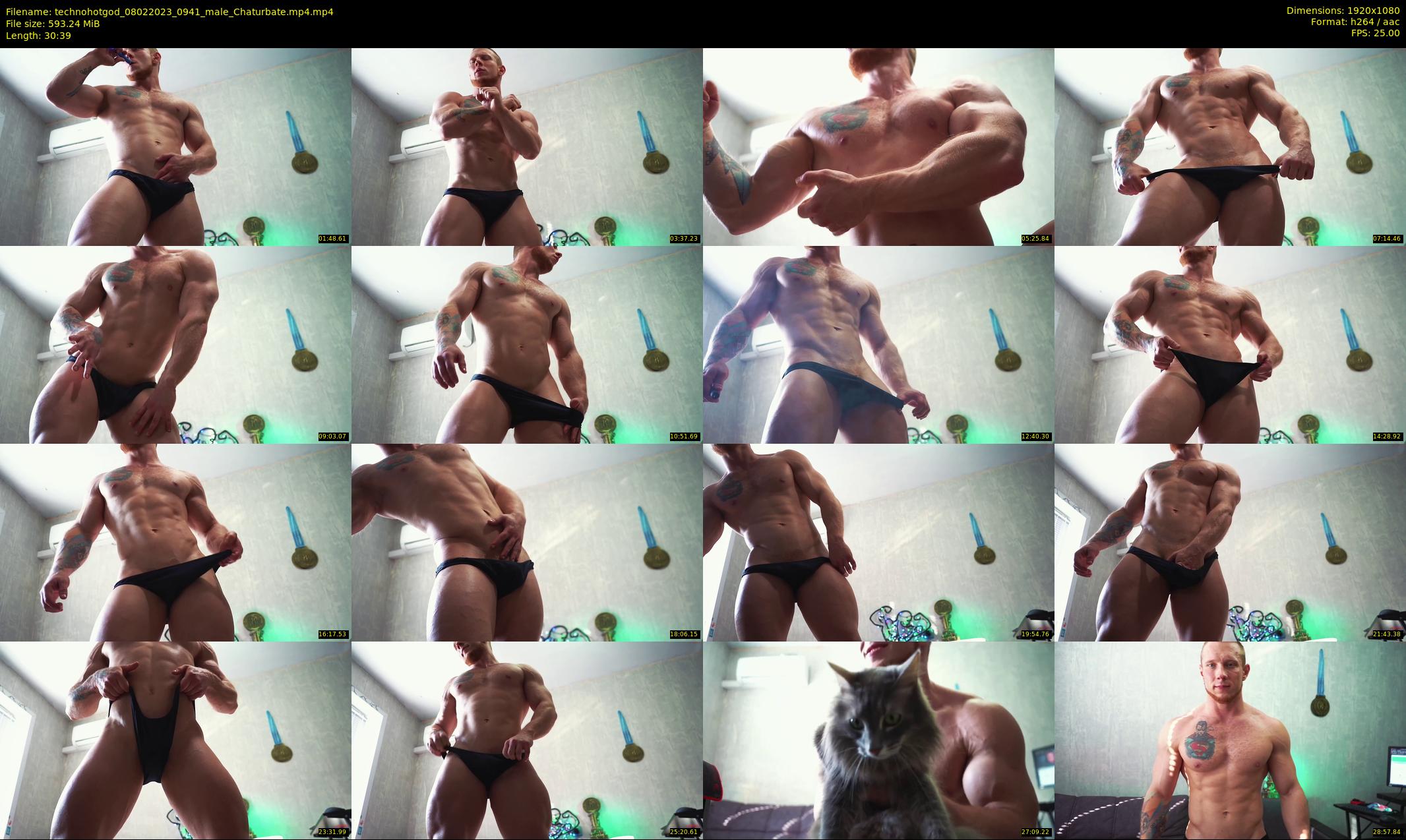 technohotgod — 31 minute Chaturbate male cam show recording, 1080p, Feb 8, 2023