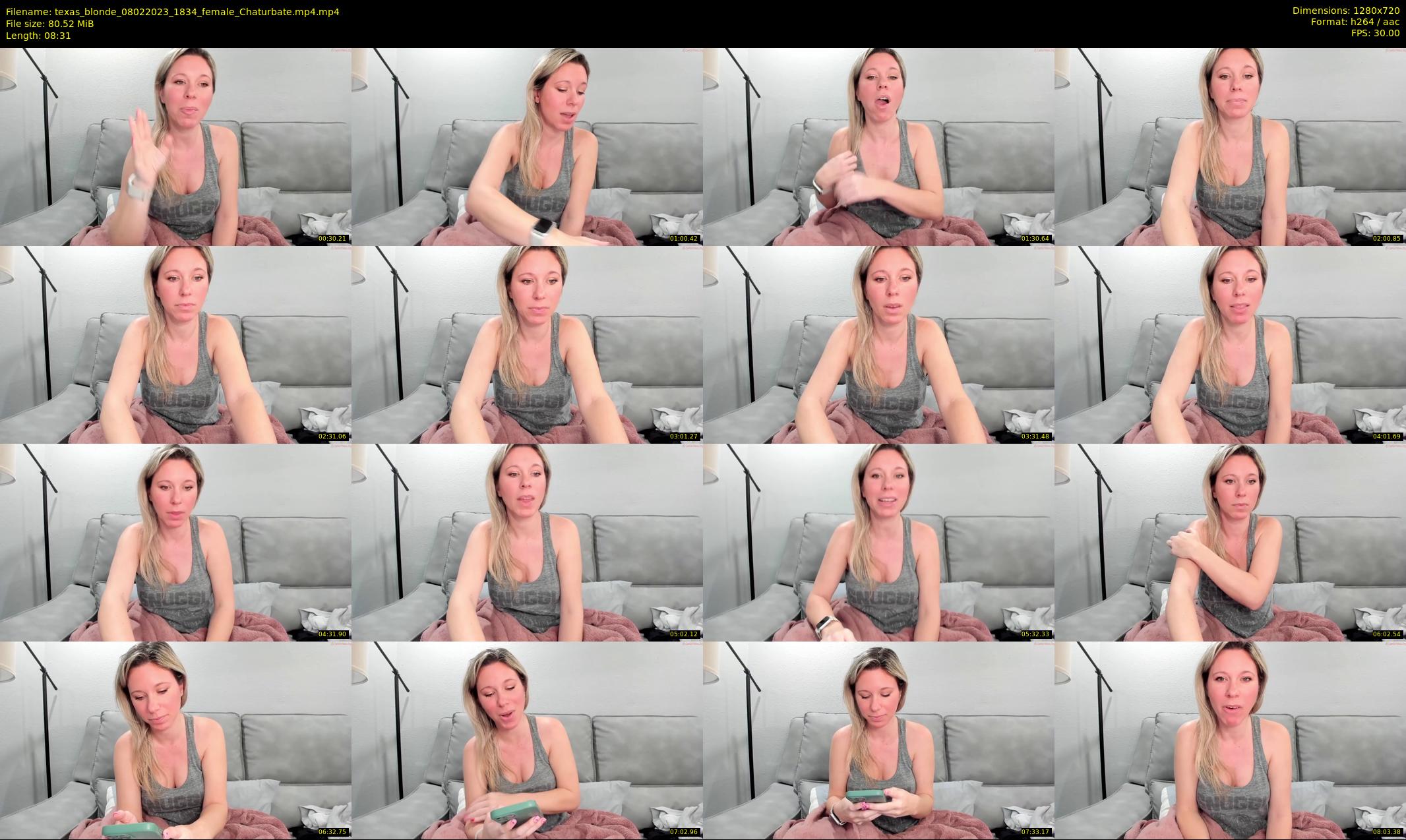texas_blonde — 9 minute Chaturbate female cam show recording, 720p, Feb 8, 2023