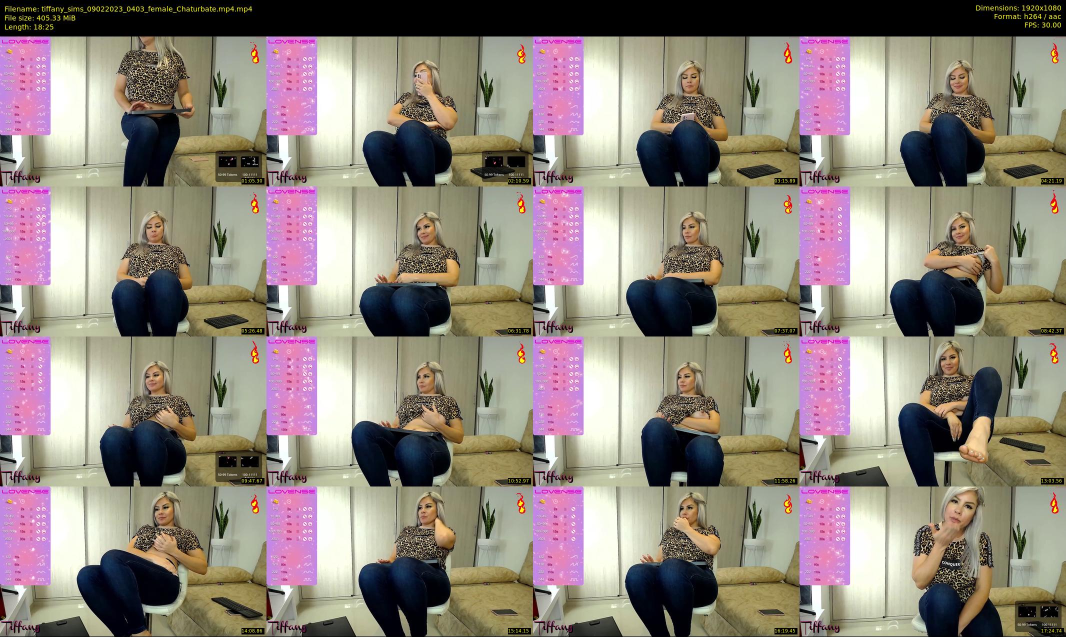 tiffany_sims — 19 minute Chaturbate female cam show recording, 1080p, Feb 9, 2023