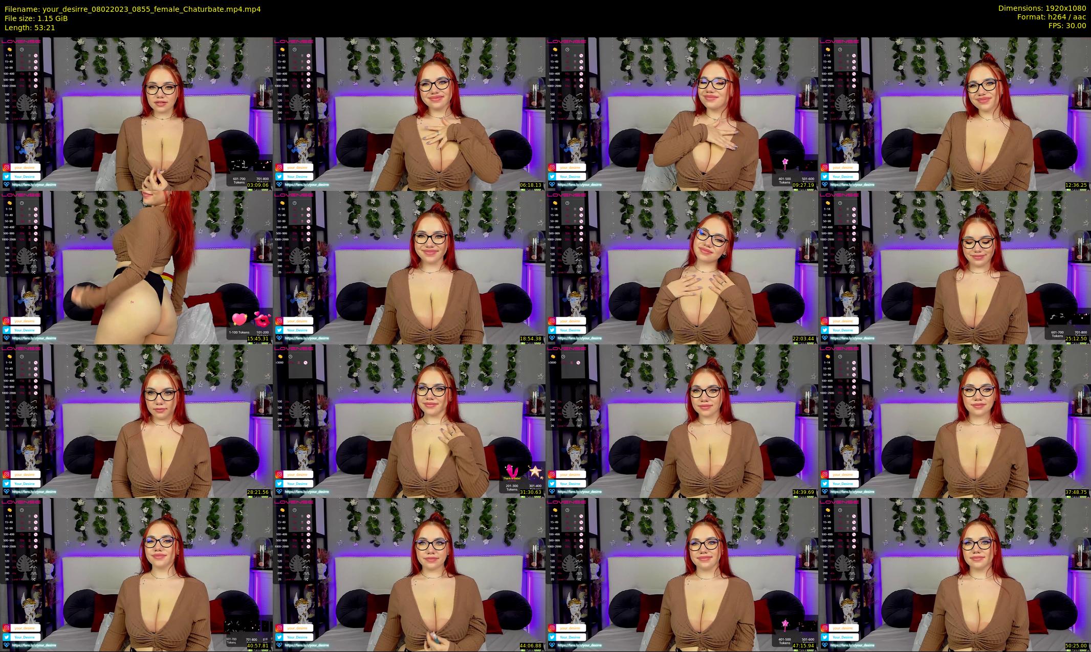 your_desirre — 54 minute Chaturbate female cam show recording, 1080p, Feb 8, 2023