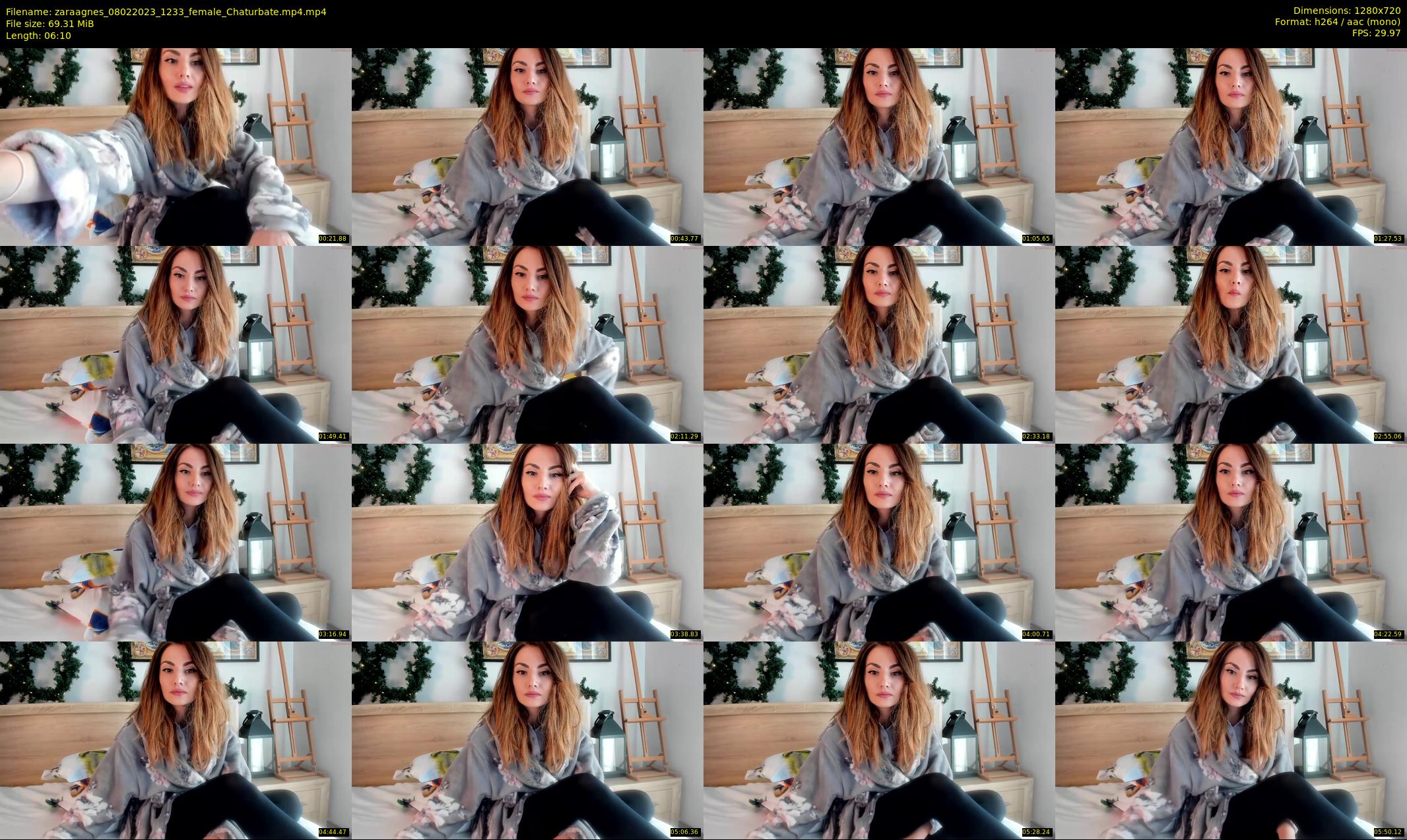 zaraagnes — 7 minute Chaturbate female cam show recording, 720p, Feb 8, 2023