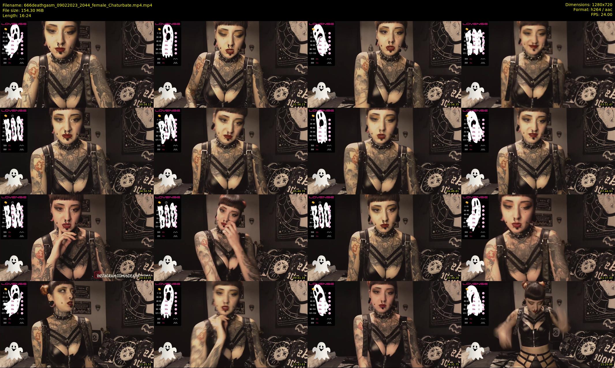 666deathgasm — 17 minute Chaturbate female cam show recording, 720p, Feb 9, 2023