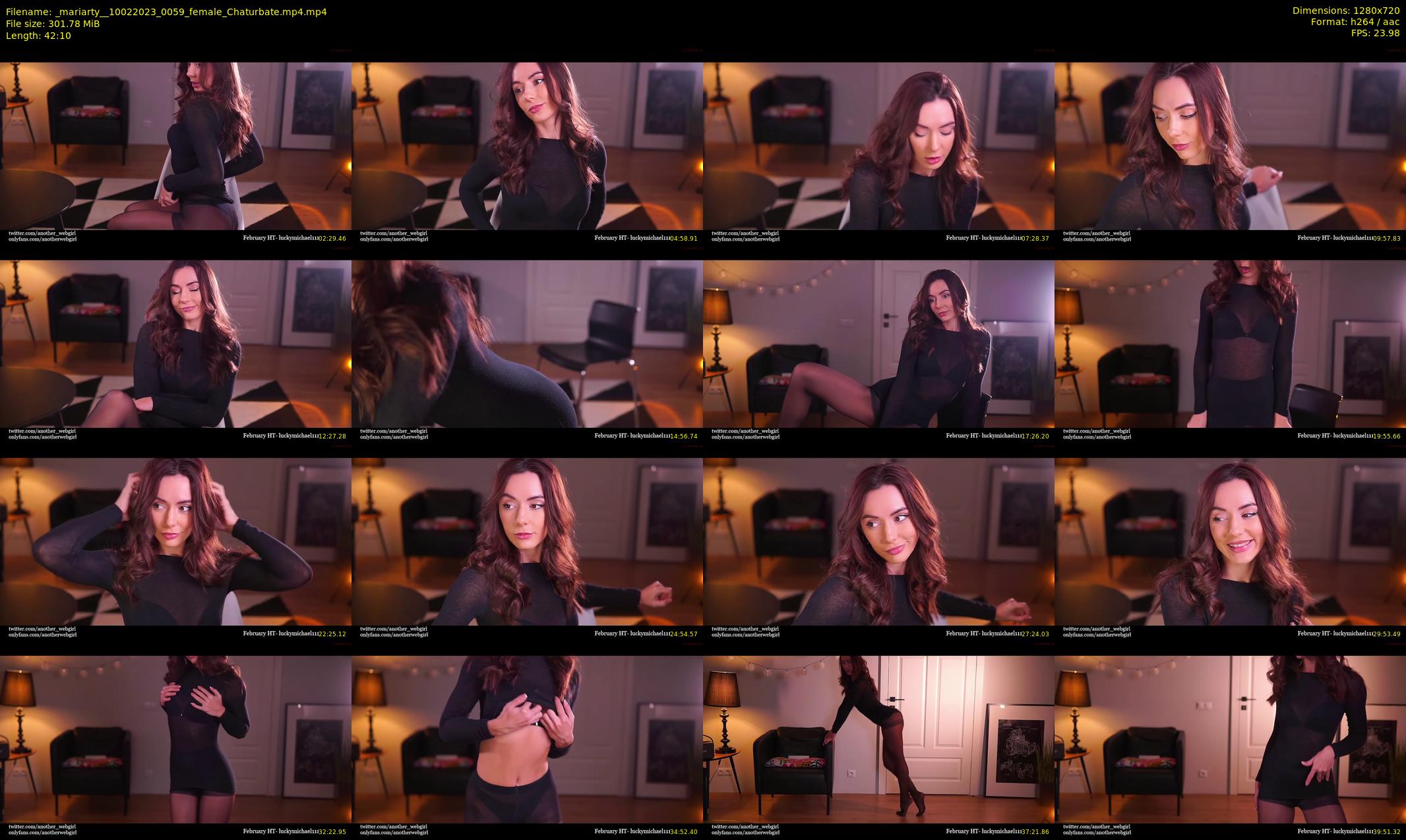 _mariarty_ — 43 minute Chaturbate female cam show recording, 720p, Feb 10, 2023