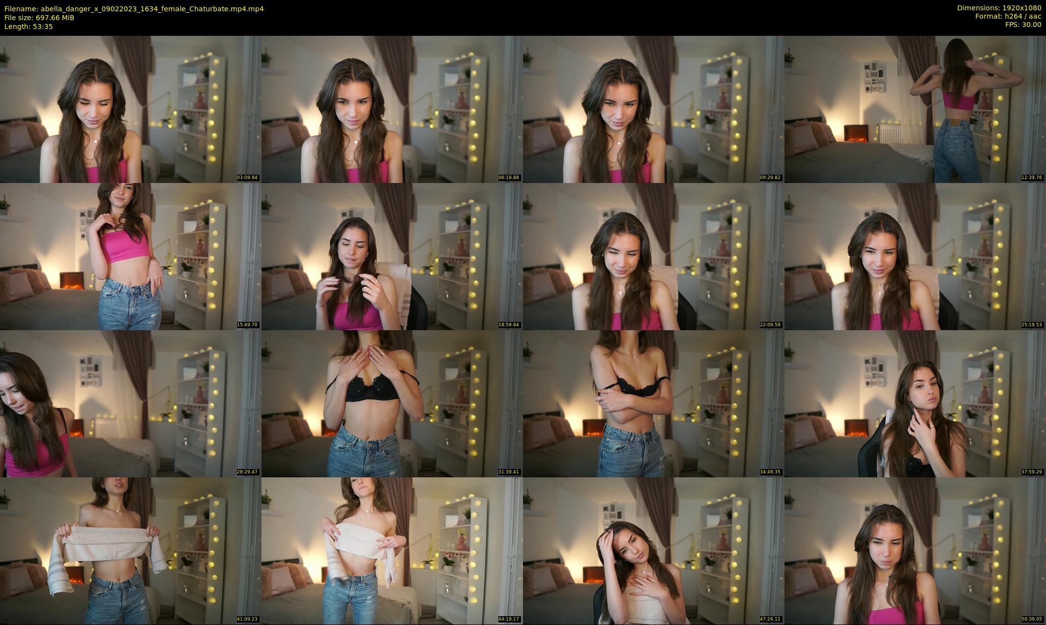 abella_danger_x — 54 minute Chaturbate female cam show recording, 1080p, Feb 9, 2023