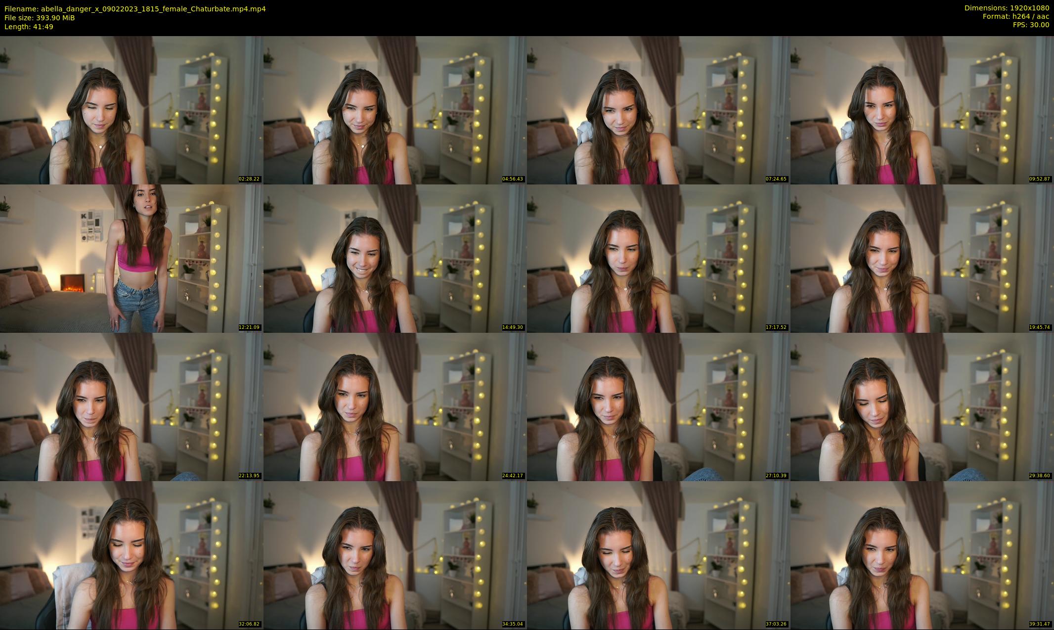 abella_danger_x — 42 minute Chaturbate female cam show recording, 1080p, Feb 9, 2023
