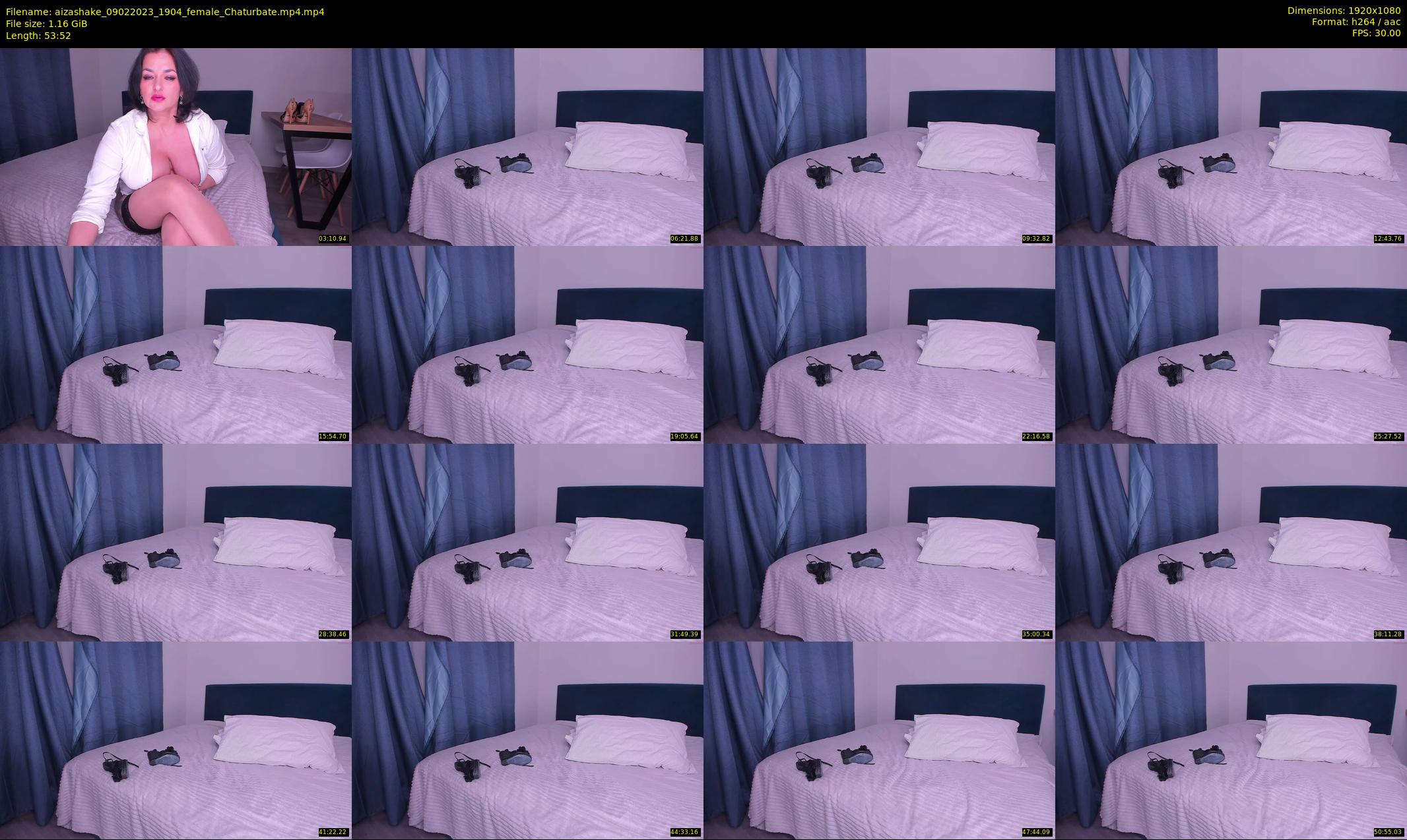 aizashake — 54 minute Chaturbate female cam show recording, 1080p, Feb 9, 2023