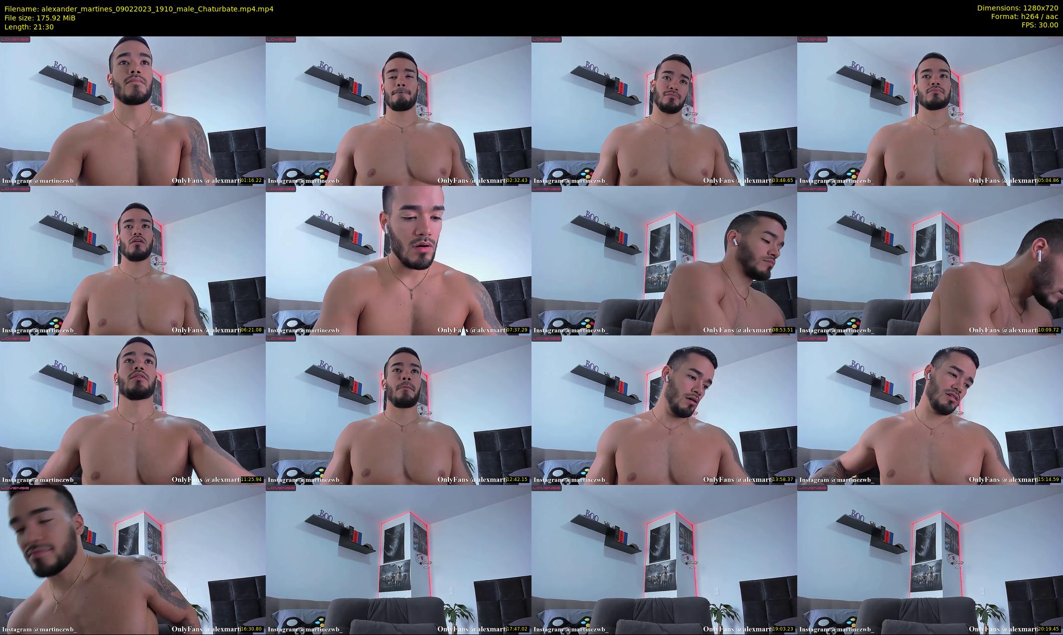 alexander_martines — 22 minute Chaturbate male cam show recording, 720p, Feb 9, 2023