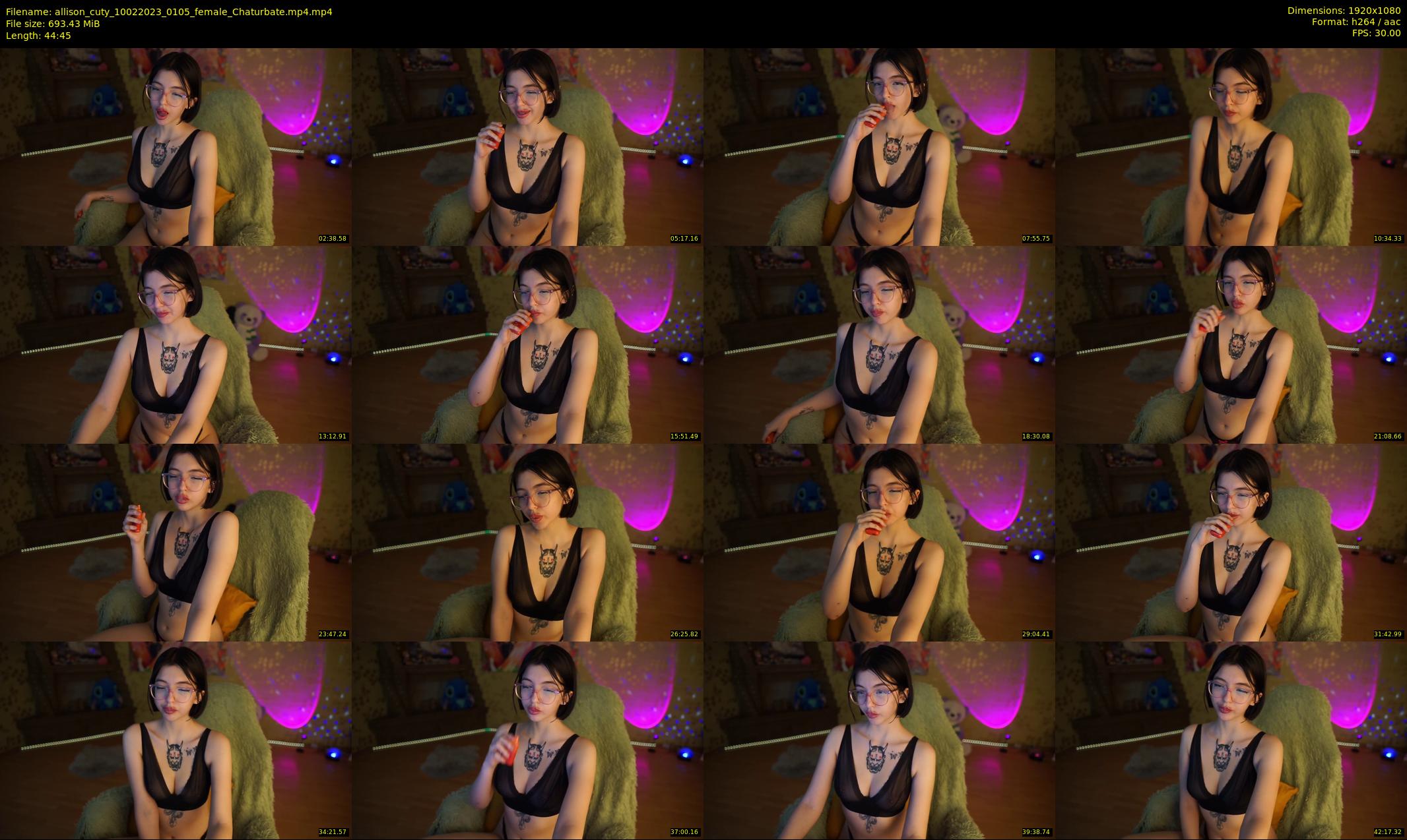 allison_cuty — 45 minute Chaturbate female cam show recording, 1080p, Feb 10, 2023
