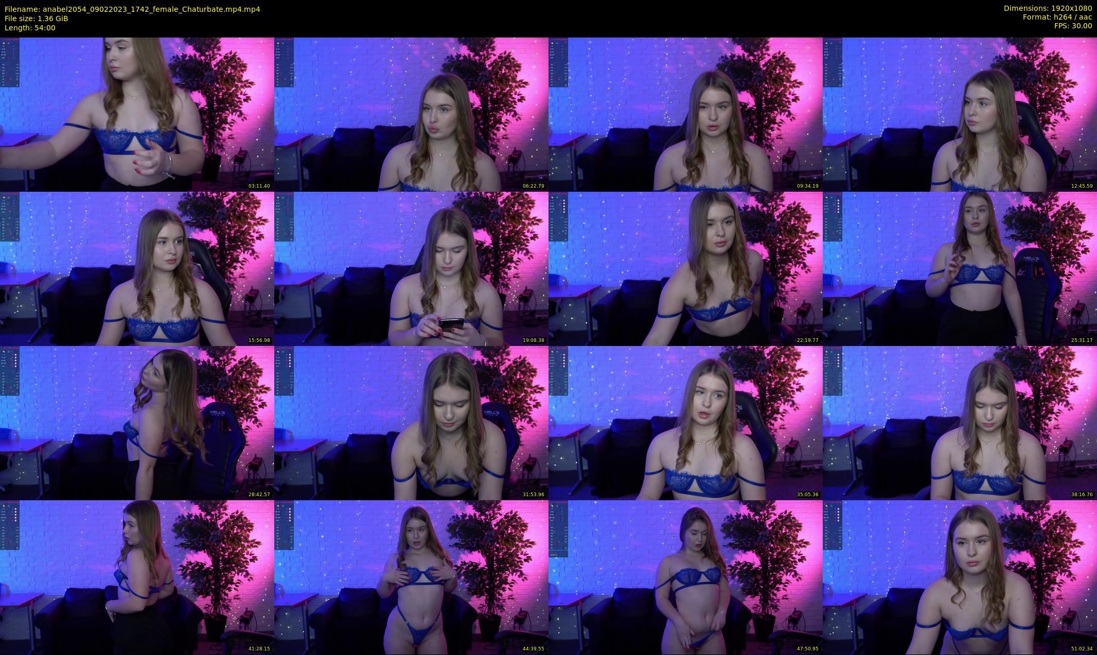 anabel2054 — 54 minute Chaturbate female cam show recording, 1080p, Feb 9, 2023
