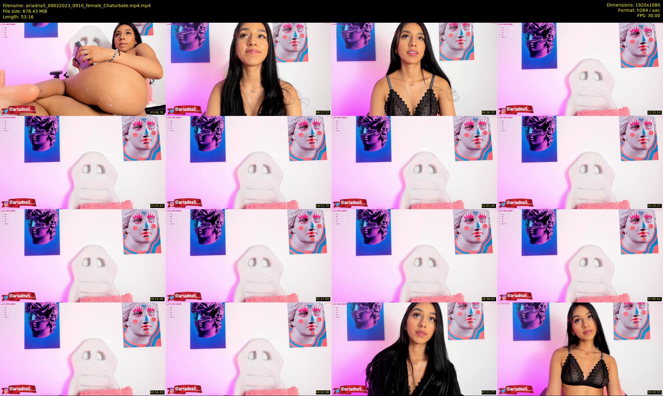 ariadna5 — 54 minute Chaturbate female cam show recording, 1080p, Feb 9, 2023