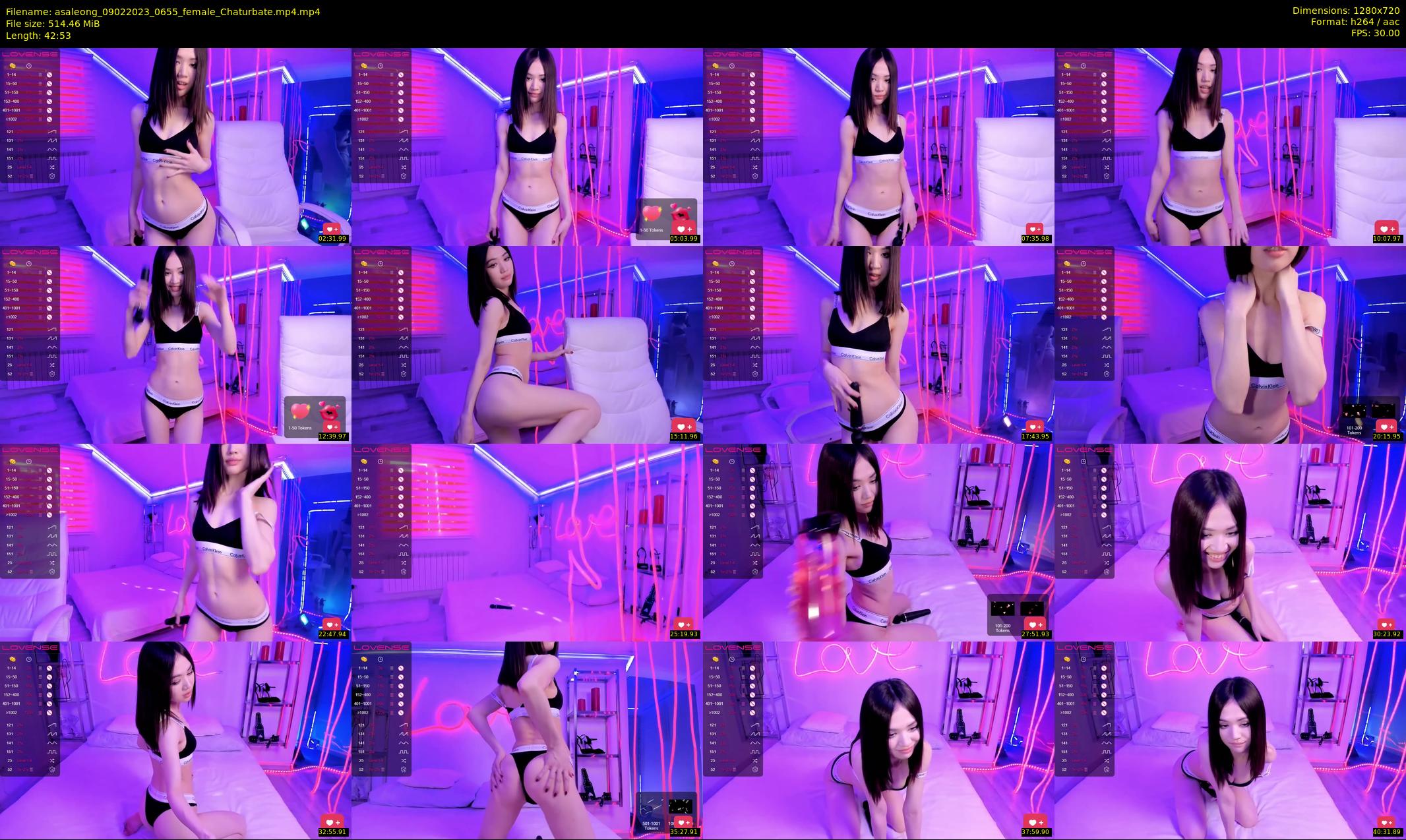 asaleong — 43 minute Chaturbate female cam show recording, 720p, Feb 9, 2023