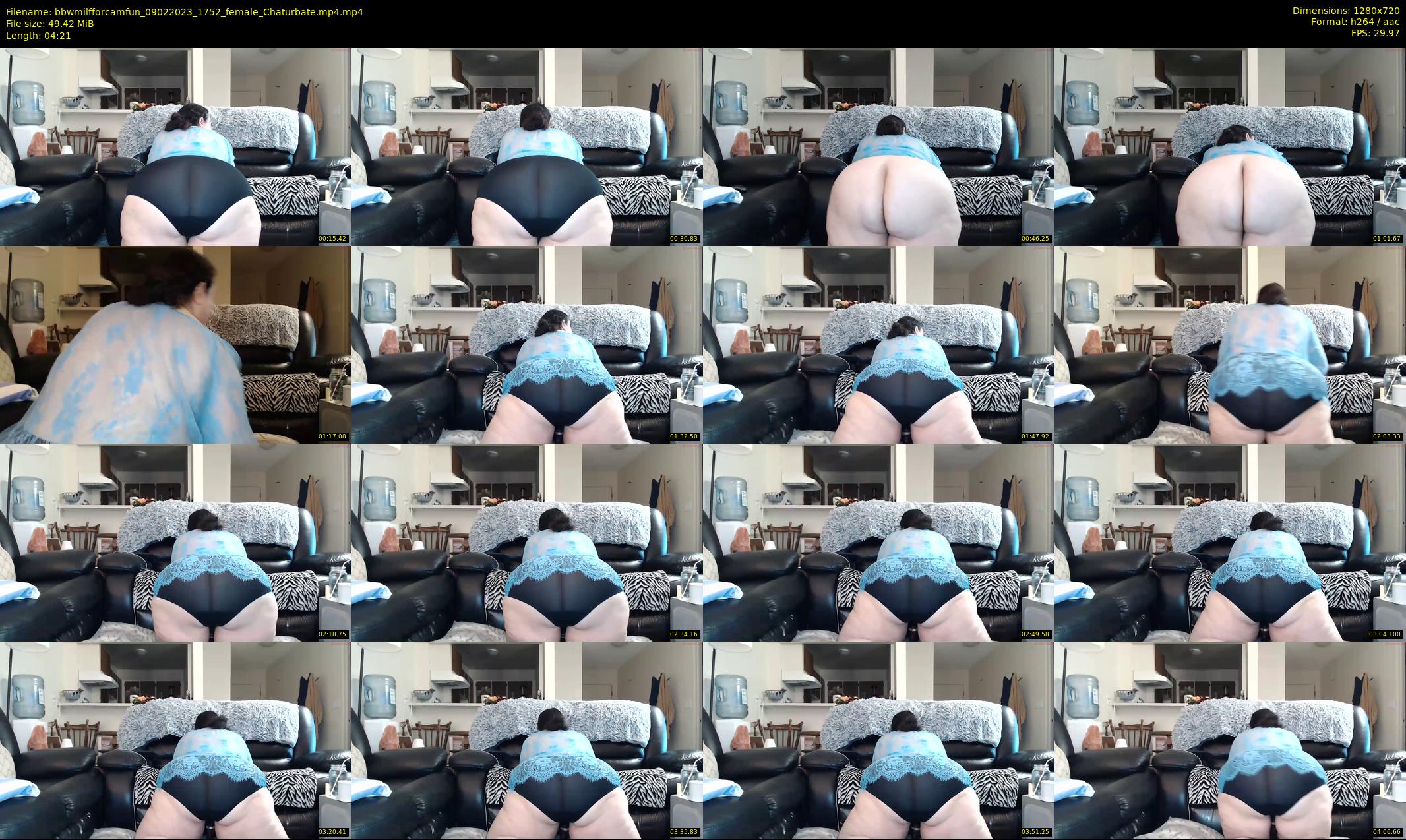 bbwmilfforcamfun — 5 minute Chaturbate female cam show recording, 720p, Feb 9, 2023